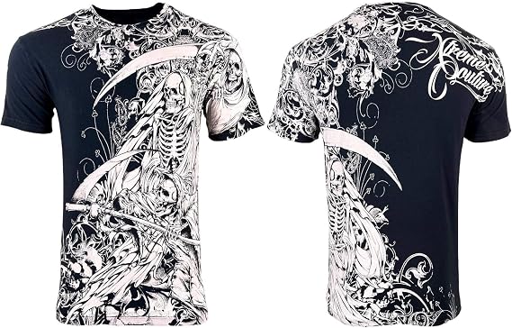 Xtreme Couture by Affliction Men's T-Shirt Dark Hallucination Black 3XL