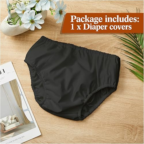 Miniatura 10 de Pañales de natación para adultos, pañales reutilizables para piscina, lavables, resistentes a fugas, impermeables, para adultos, pantalones para