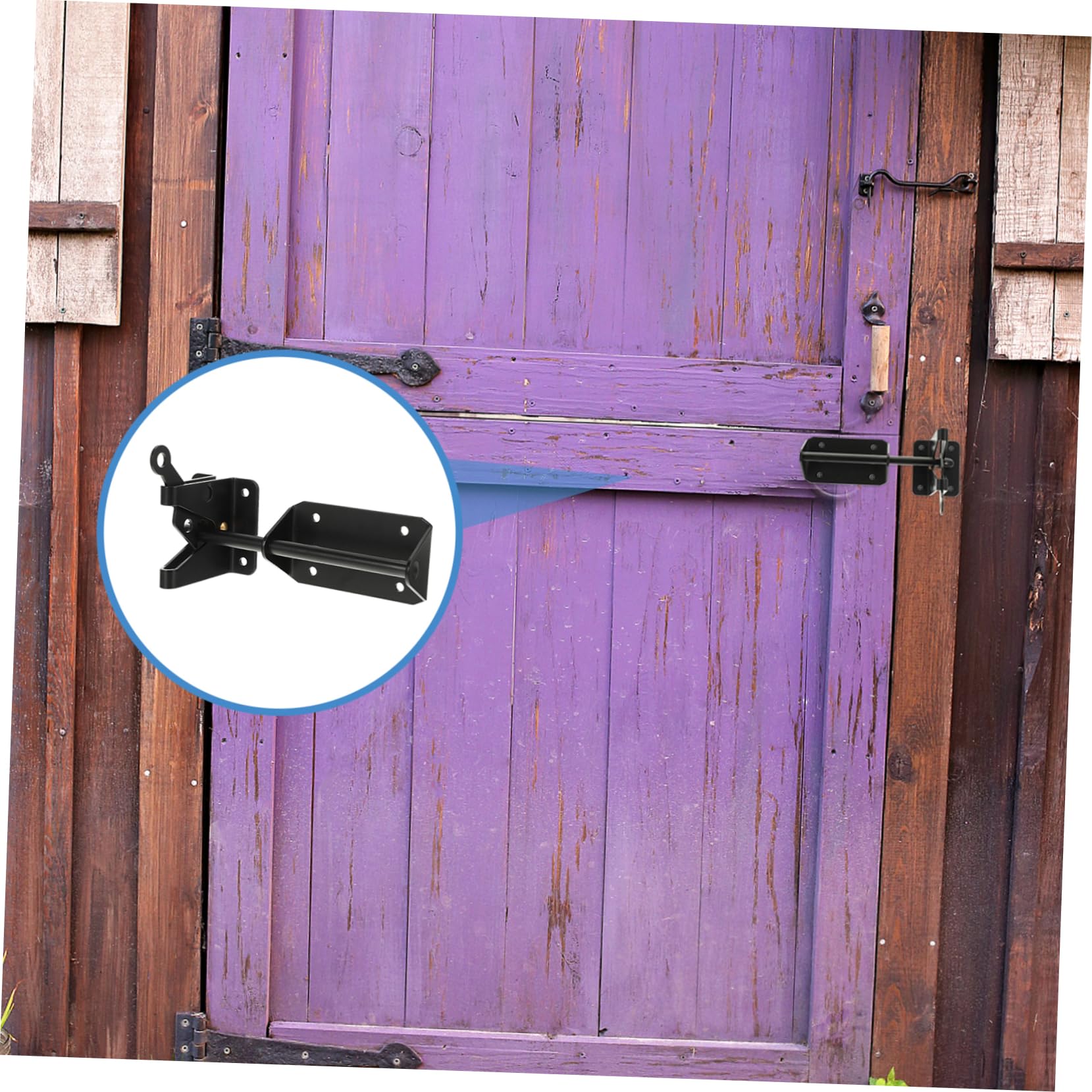 Loquet de Portail Coulissant Robuste en Spcc Noir pour Porte