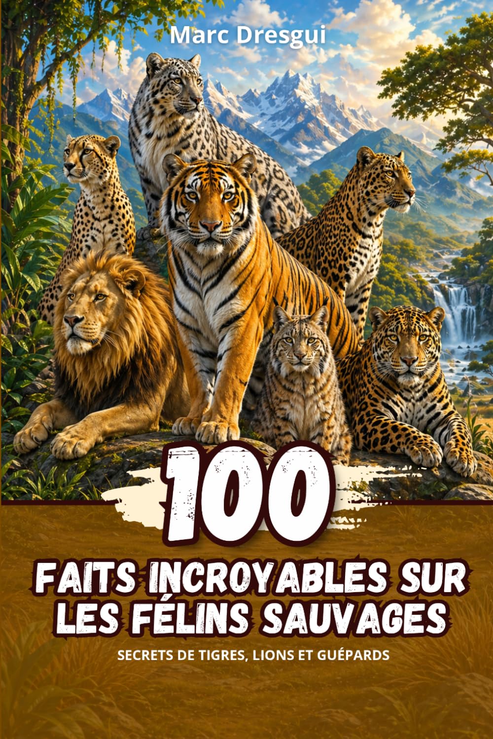 100 Faits Incroyables sur les Félins Sauvages : Secrets de tigres, lions et guépards