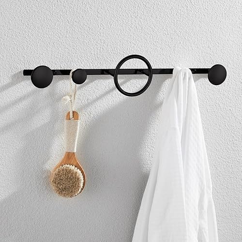 Miniatura 2 de Ganchos para colgar en la pared, perchero moderno y creativo, gancho de almacenamiento de entrada, ganchos de metal para colgar batas y toallas,