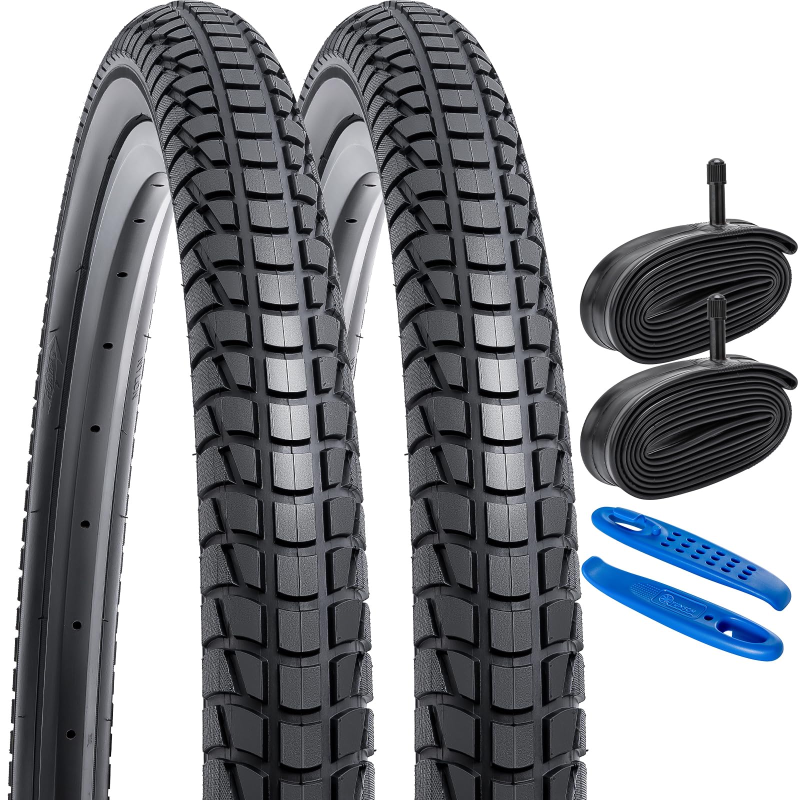 Amazon | YunSCM 2本セット,27.5 1.95 タイヤ,27.5x1.95 53-584 自転車