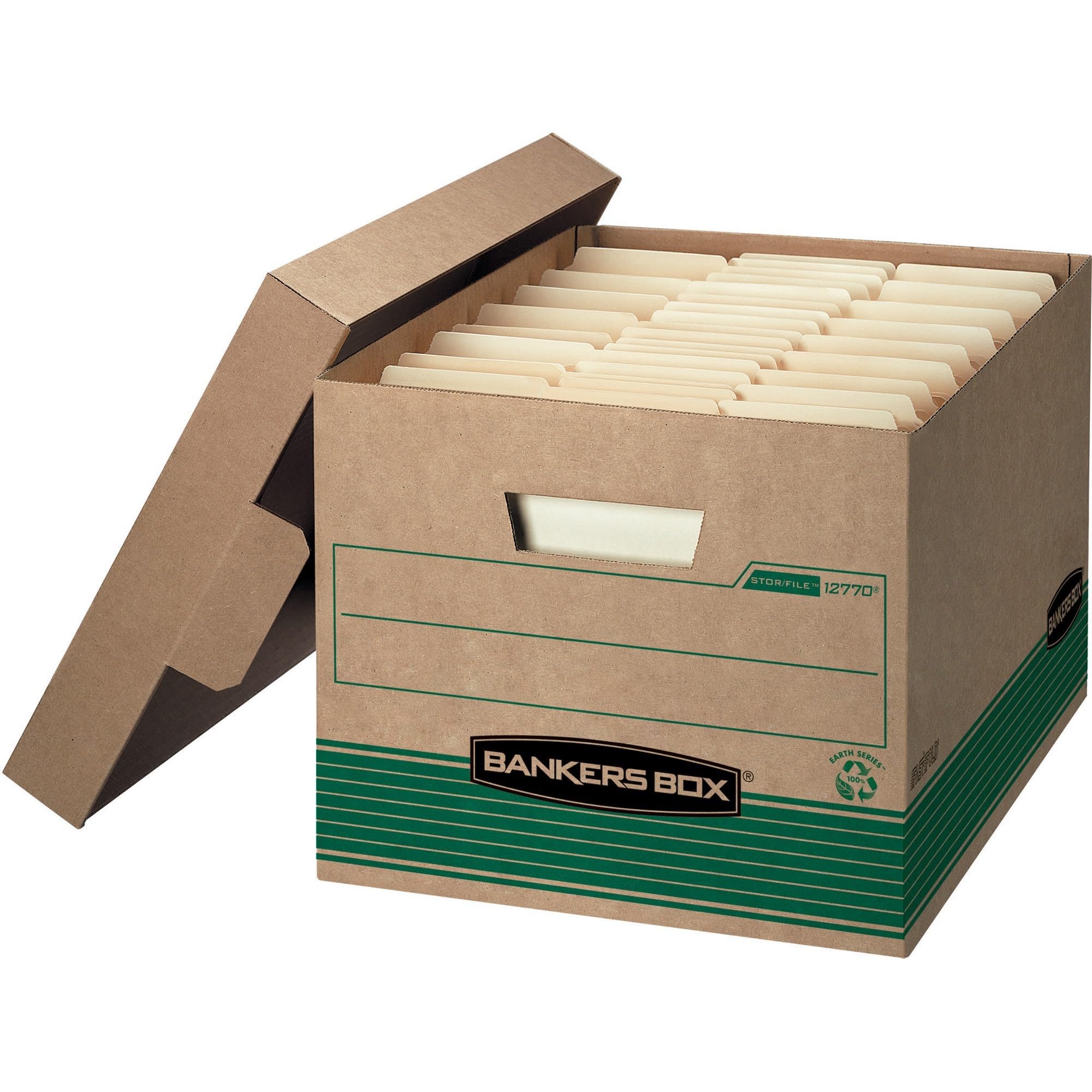 Caixa Armazenamento Bankers Box LIBERTY - FastFold Cordão E Botão 12 Unidades