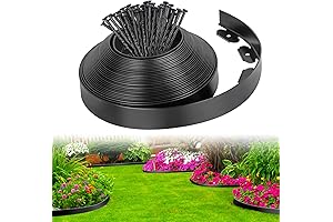 Envision Landscape Borders 33' with 40 Spikes, 1.8" Tall No Dig Garden...