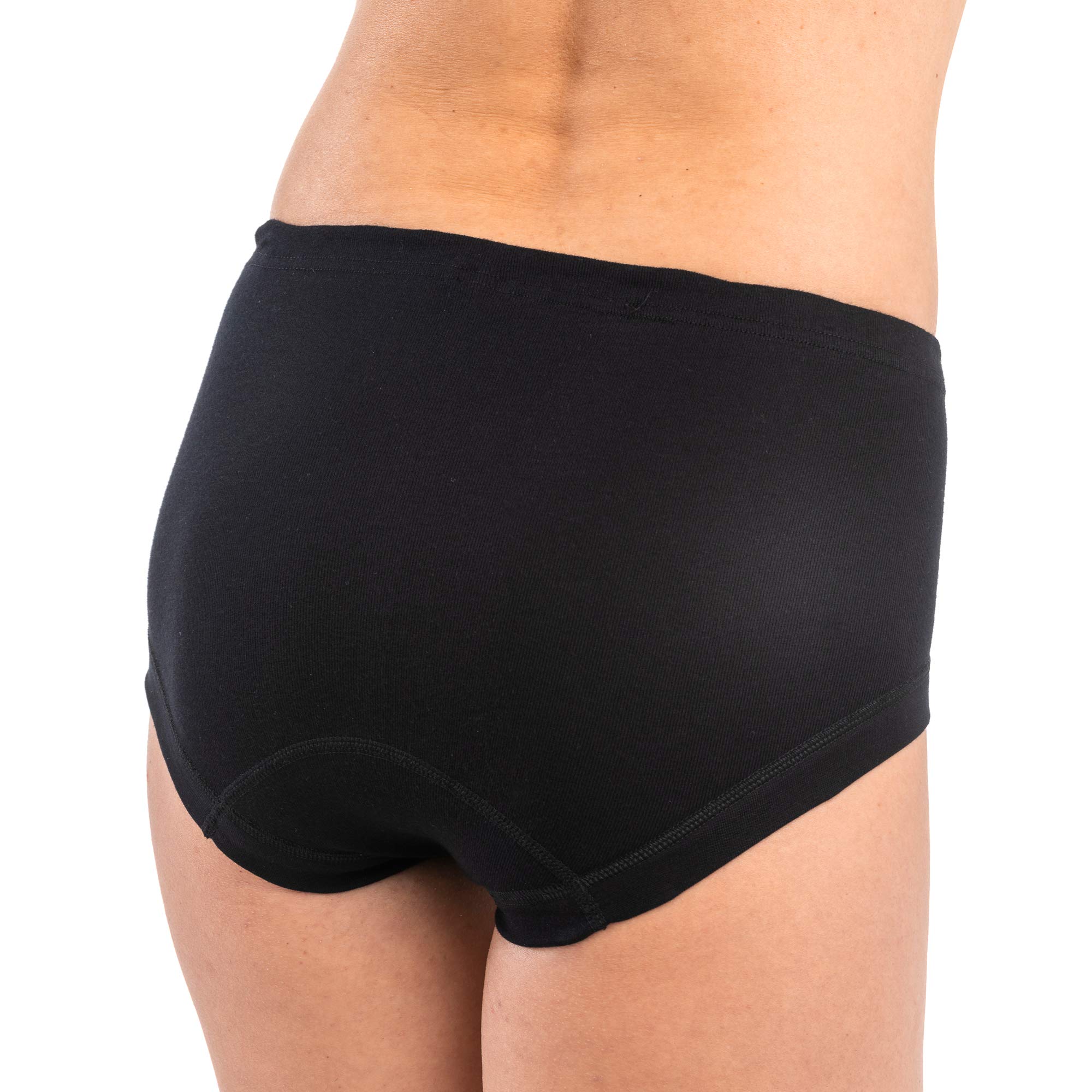 HERMKO 3er Pack Damen Taillenslip aus 100% Bio-Baumwolle mit Tunnelzug und elastischem Beinabschluss 9114001