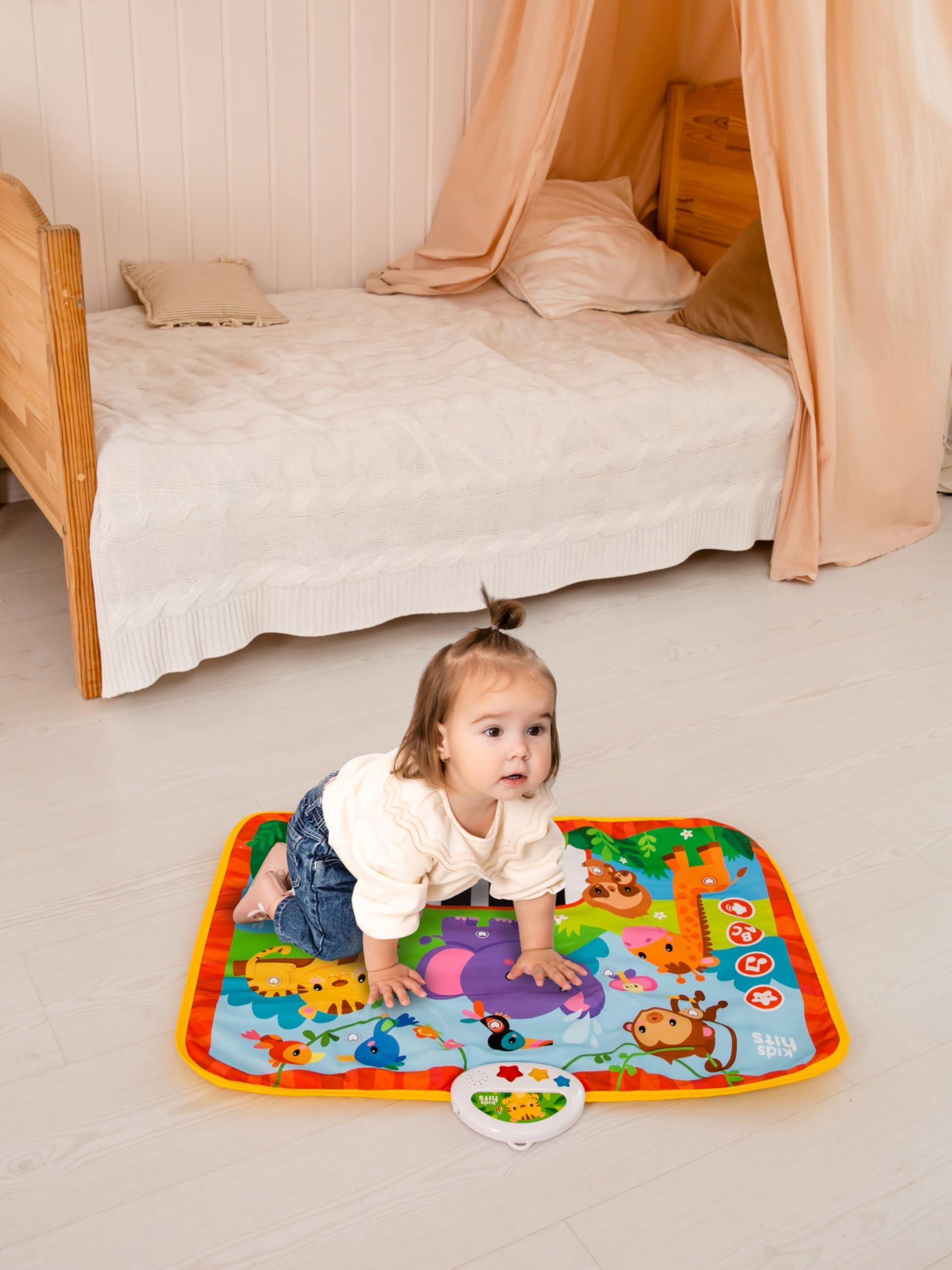 Kids Hits - Dywan edukacyjny dla dzieci, zoo, 8 miesięcy