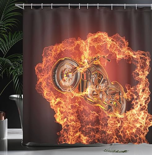 Miniatura 4 de Ambesonne, Decor Collection, cortina para regadera de baño de poliéster