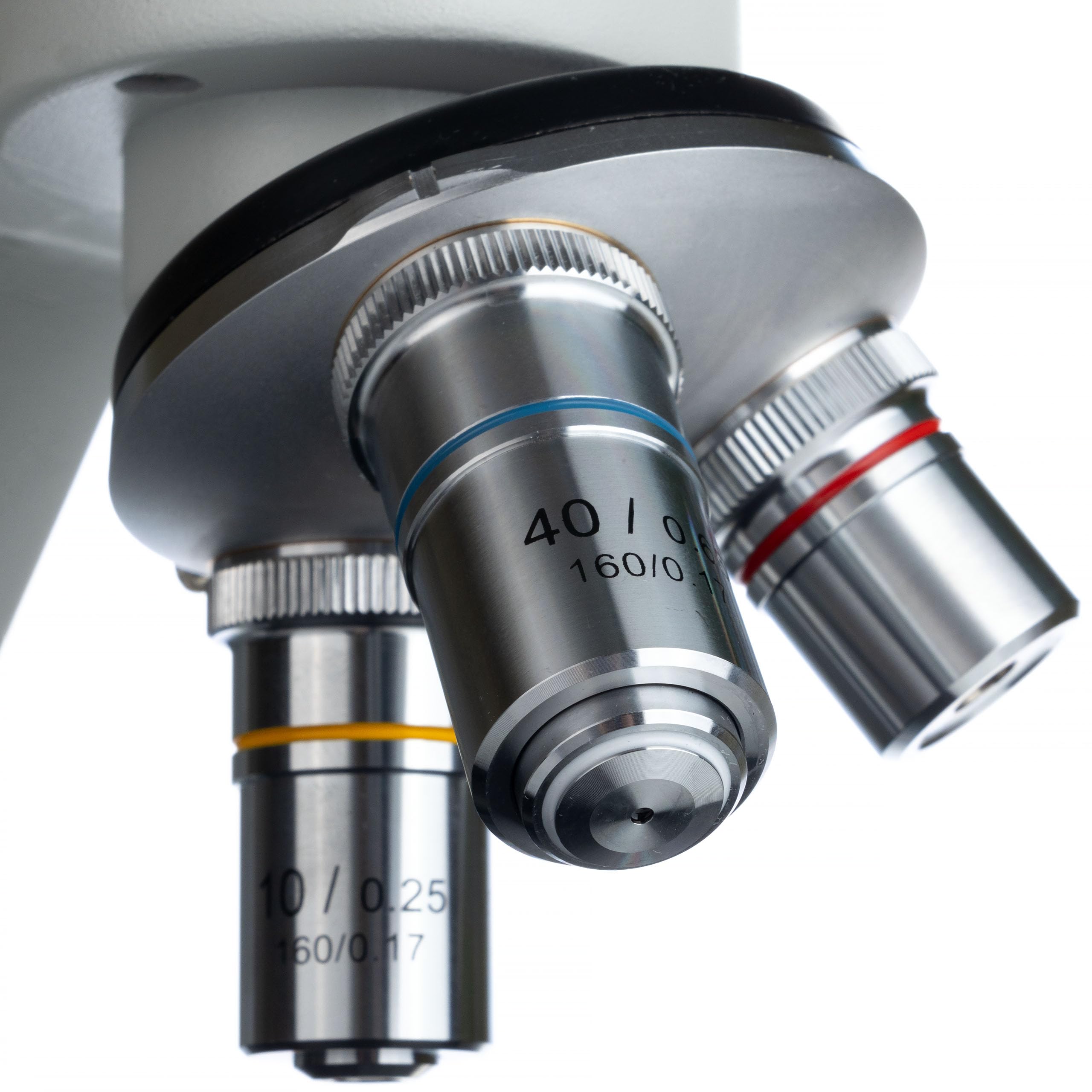 Rosfix Microscopio Biológico Uran Pro MBUP - Monocular 45°, Cabeza Giratoria 360°, Óptica de Vidrio, LED, WF10x/16x | Laboratorio, Didáctica, Investigación | Microscopio Profesional