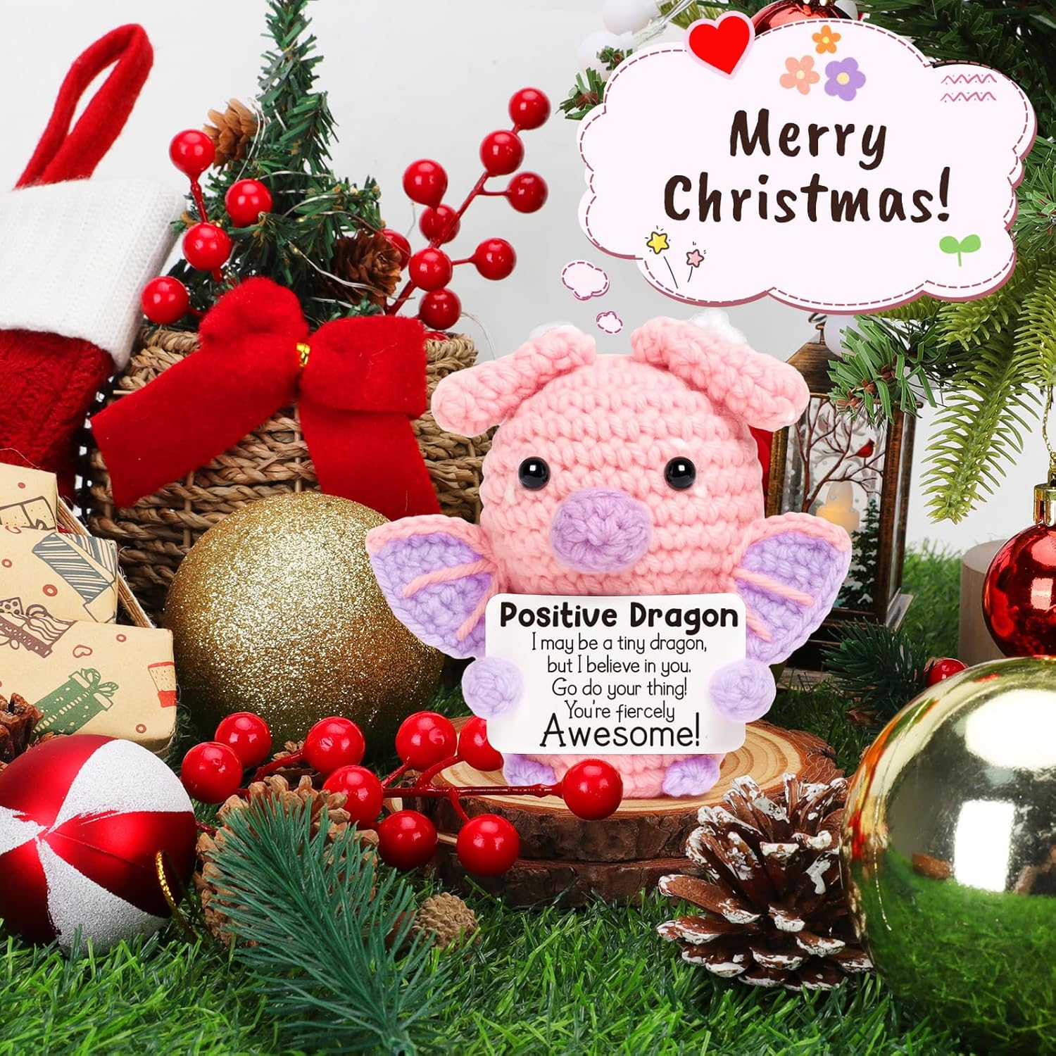 Funny Dragon Easter Basket Essentials Stuffers Gifts for Kids Teens Boys Girls Birthday Graduation Inspirational Appreciation Gift for Coworker Friend College Women, Cheer Up Emotional Positive Animal - Image 8