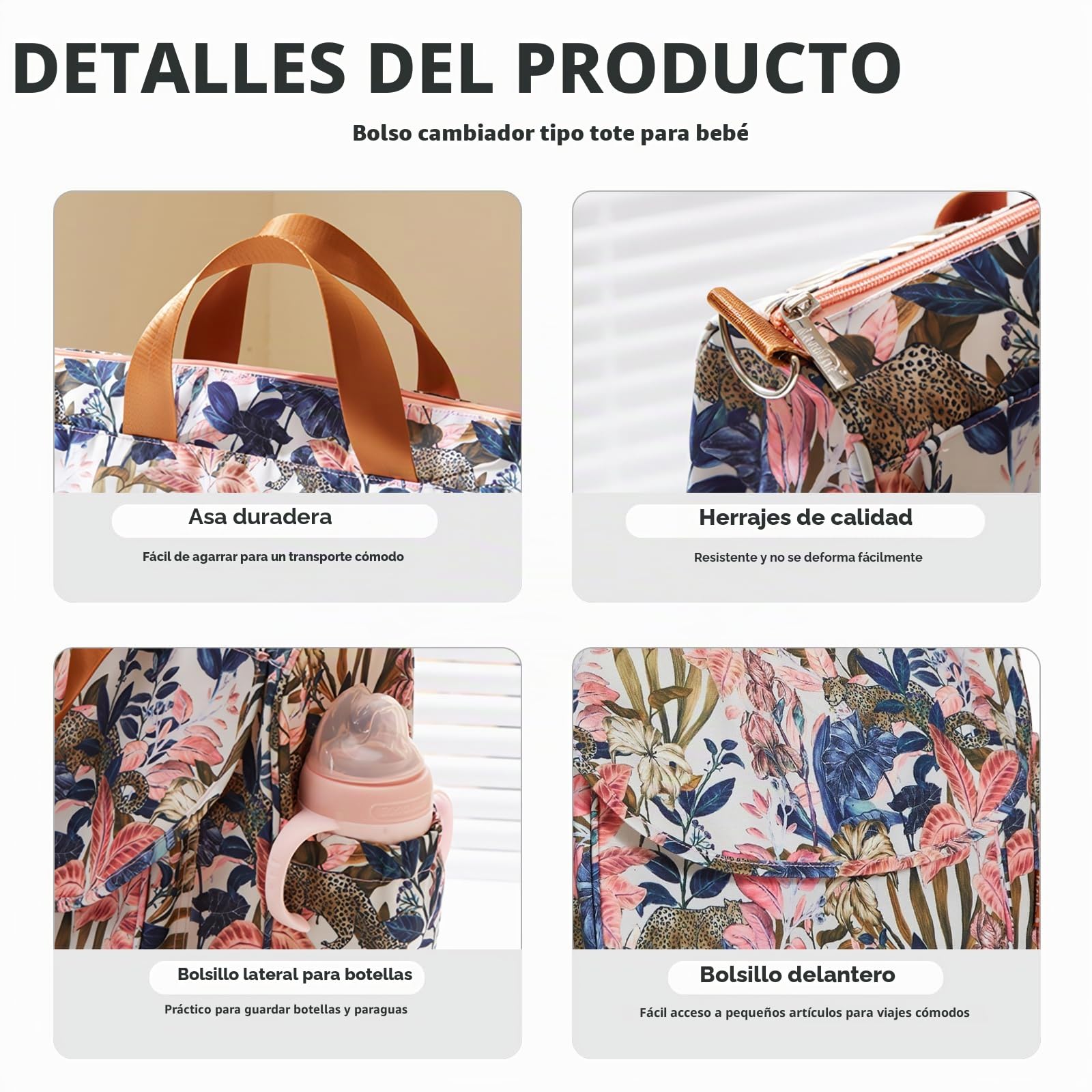 SONARIN Gran Capacidad Elegante Bolsa de Pañales para Bebé,Maternidad Messenger Impermeable Bolso Bandolera de Cambio Bolsa de Viaje para Pañales con Correa de Hombro & Cambiador