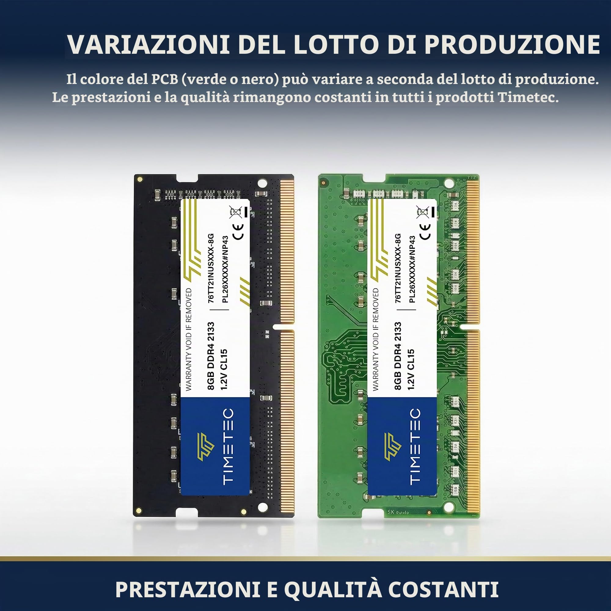 Timetec 8GB DDR4 2133MHz (PC4-2133P) PC4-17000 SODIMM RAM per laptop, mini PC e computer All-in-One – Non-ECC Unbuffered, 260 pin, 1,2V CL15 modulo di memoria
