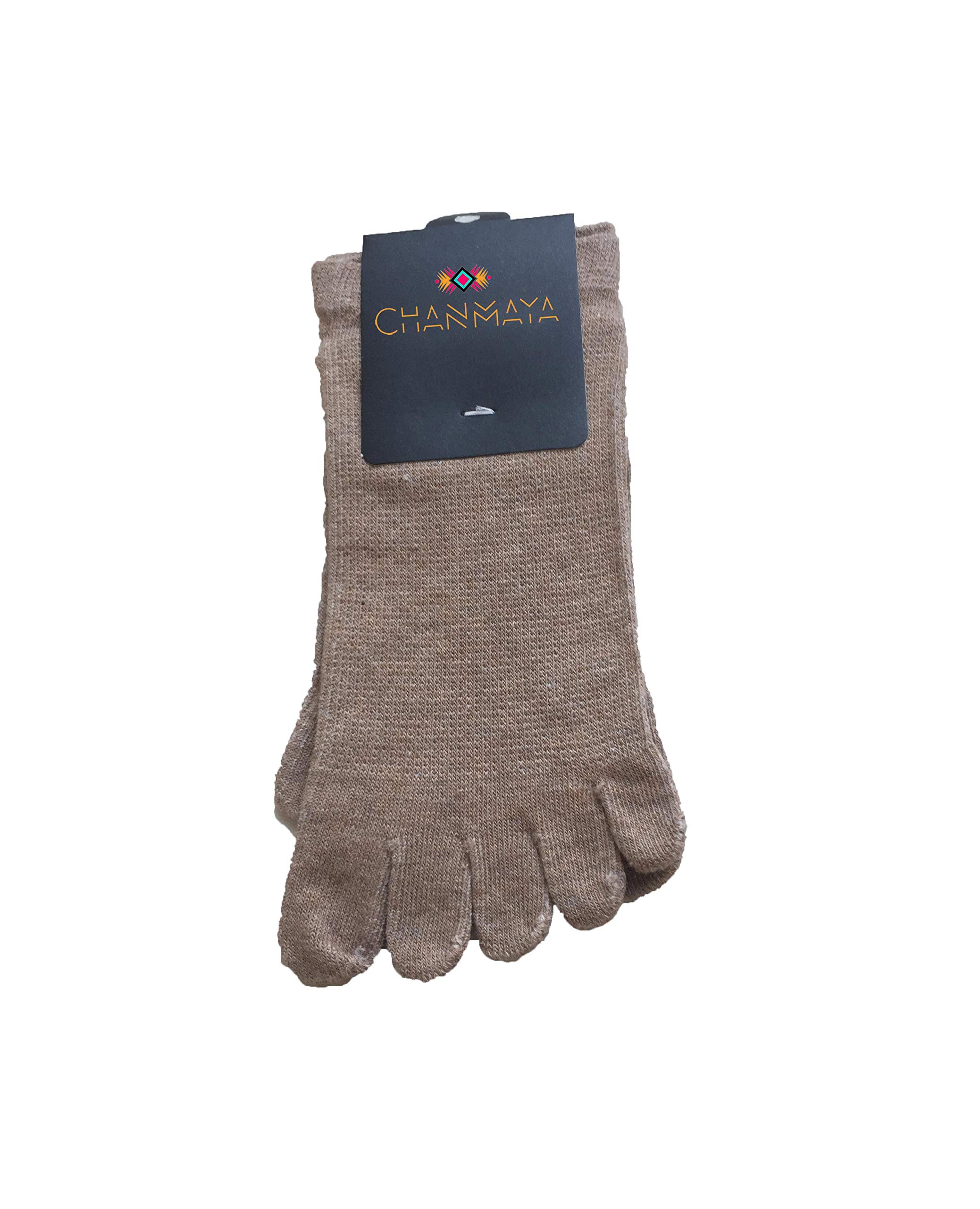 Toe Socks High Quality Combed Cotton - Non Slip Skid With Silicon dots for Yoga Barre Pilat, Half Toe with Grips, Anti Skid Sleeve Socks Very Comfortable to Wear