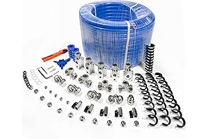 Complete Shop Air Line Kit with 3/4 Inch ID x 200 Feet...