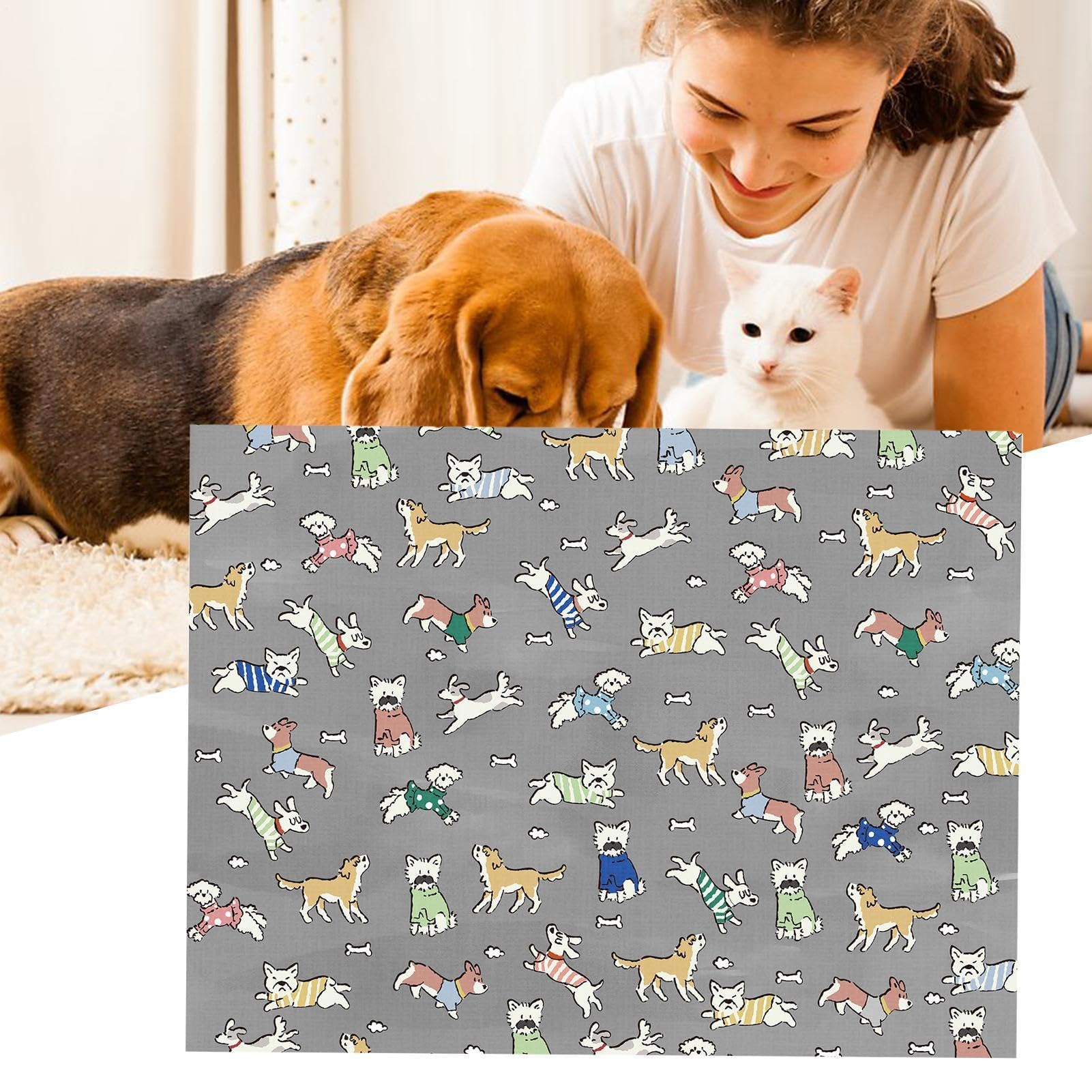Zmywalne, wodoodporne legowisko dla psa do użytku wewnątrz i na zewnątrz, kompatybilne z klatką, kennelem, samochodem, podróżą kempingiem(Puppy 50x70cm)