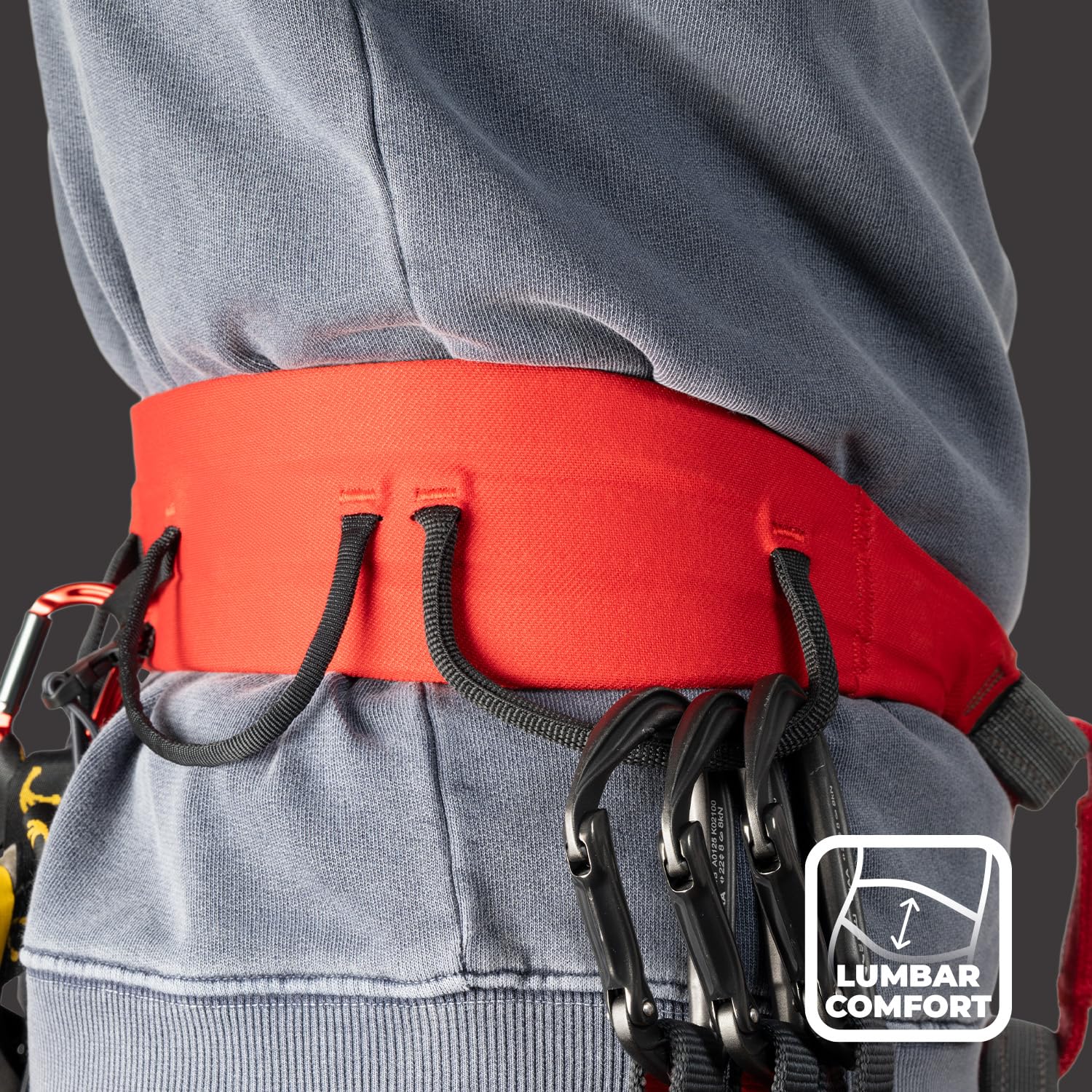 FIXE - Arnés Ágil de Escalada Deportiva y Indoor - Triple Webbing para Confort y Estabilidad - Hebillas de Aluminio Ajustables