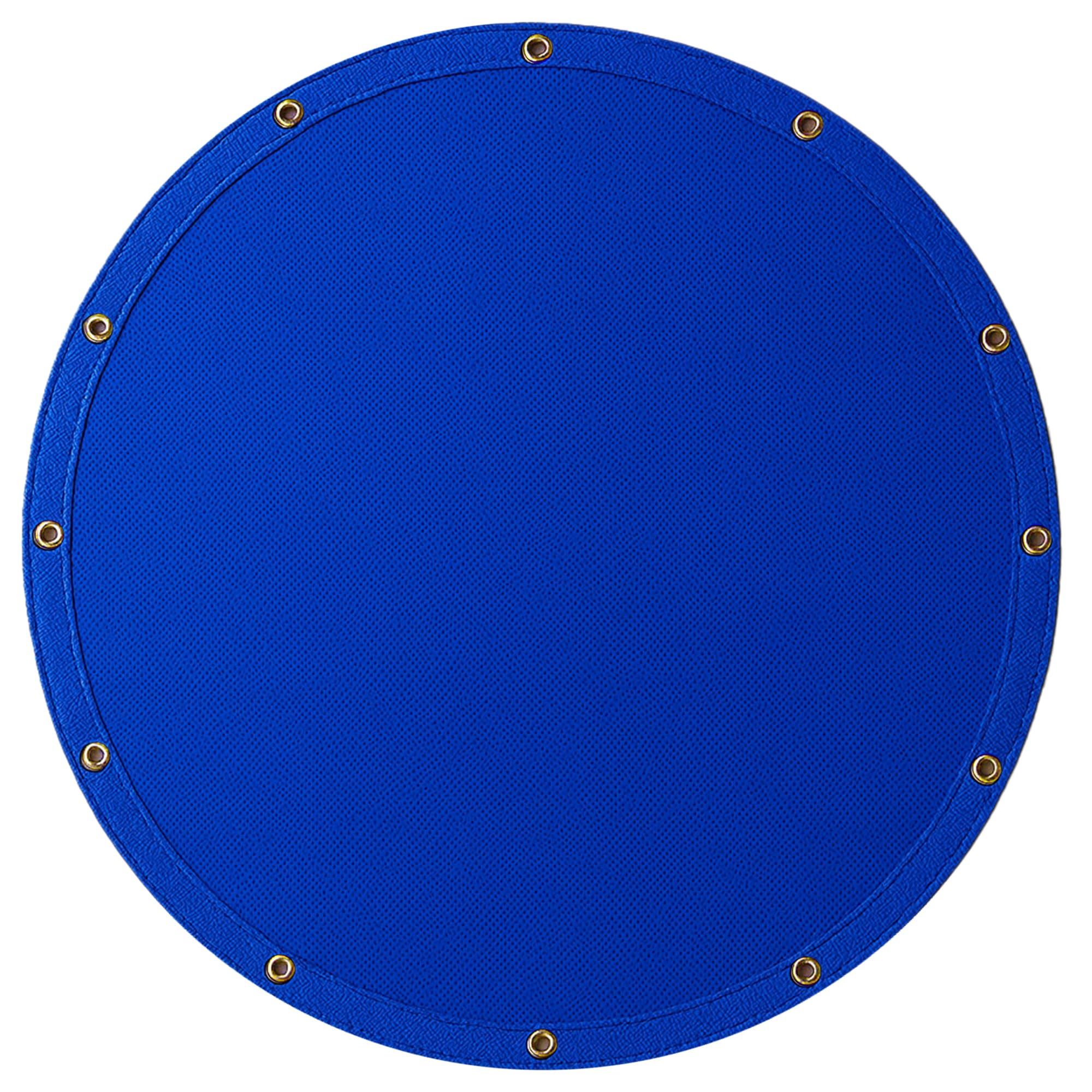 Covers & All Heavy Duty Round Tarp – 12 oz Waterproof PVC Vinyl Tarp, Tear & UV Resistant with Reinforced Edges and Grommets for Patio, Pool &
