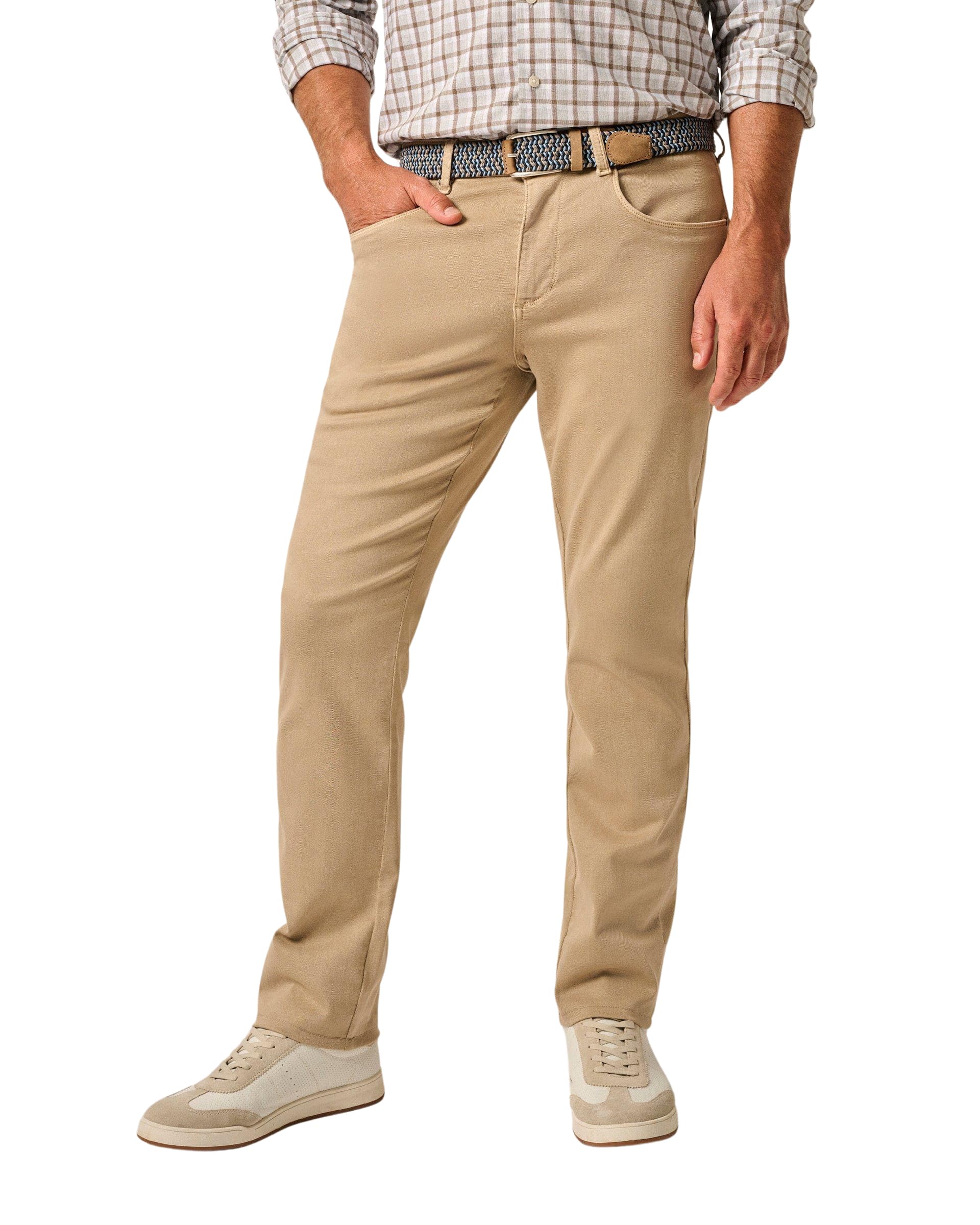 johnnie-O Carmel Sateen 5-Pocket Pant Khaki 35 32