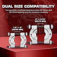 Vista 6 de Kit de extractor y divisor de rodamientos, juego separador y extractor, extractor de rodamientos de piñón y herramienta de extracción de rueda