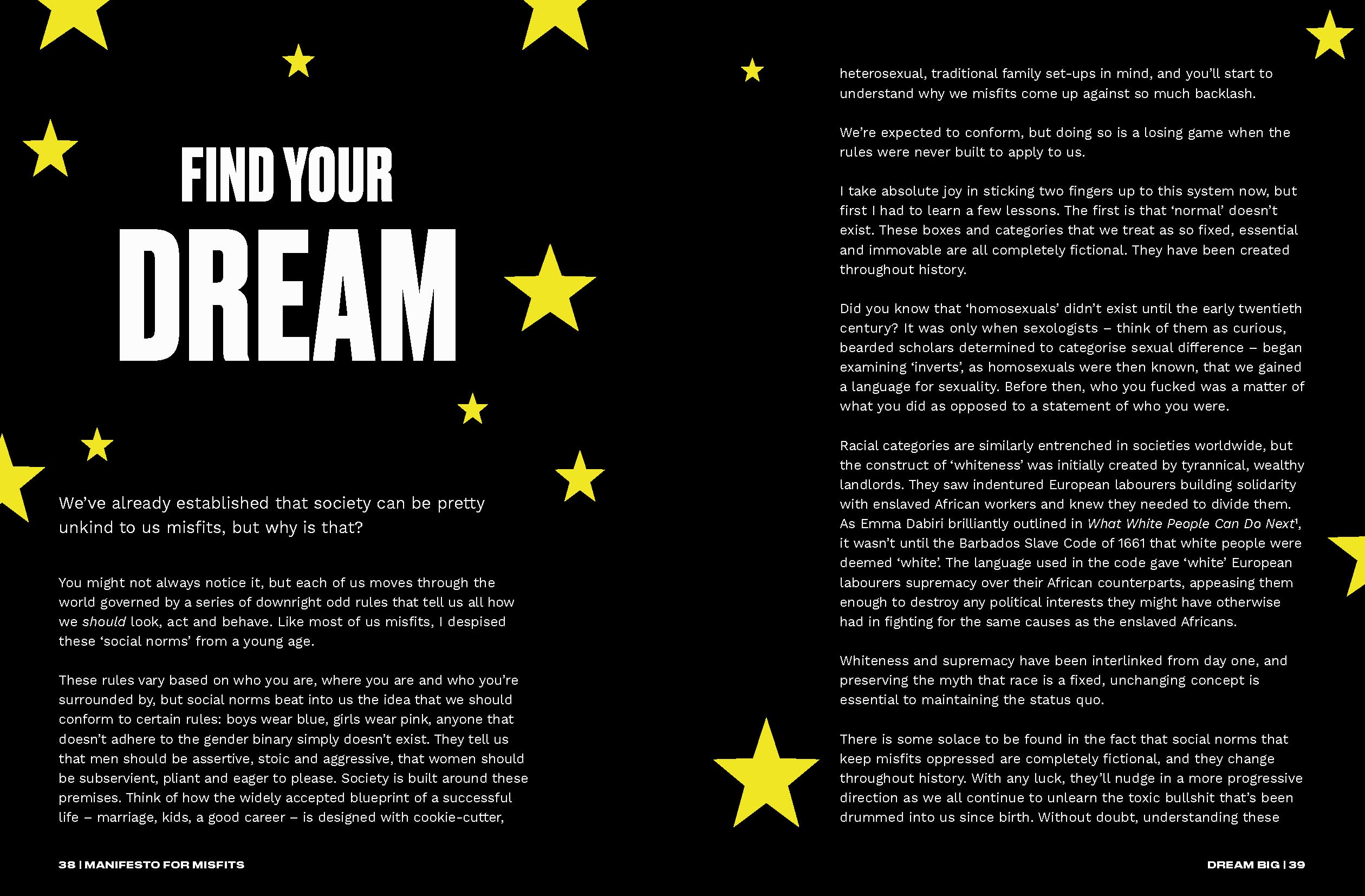Sink the Pink's Manifesto for Misfits /anglais: Be Different, Be Free, Be You