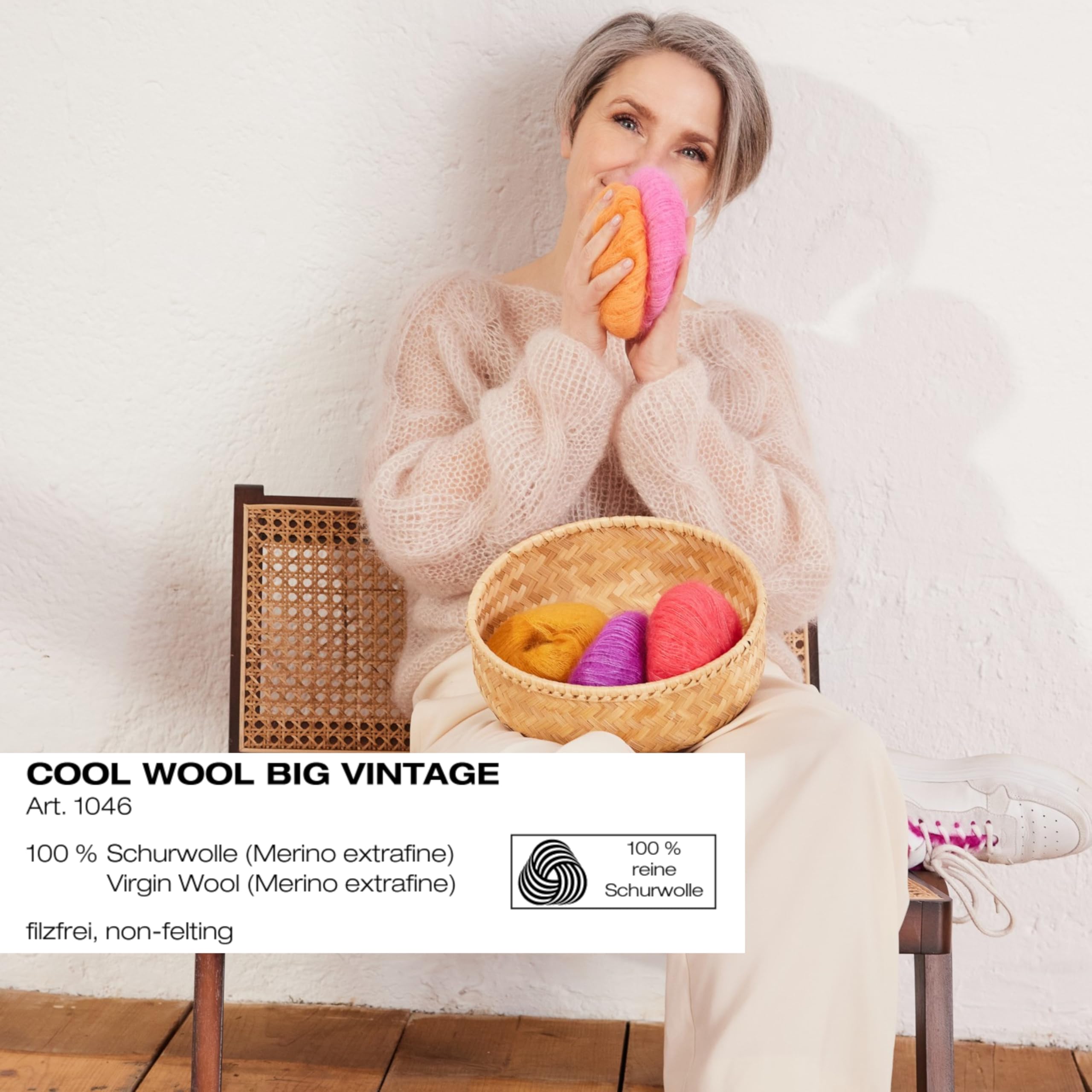 Amazon.com: Lana Grossa Cool Wool Big Vintage 7169 Grey