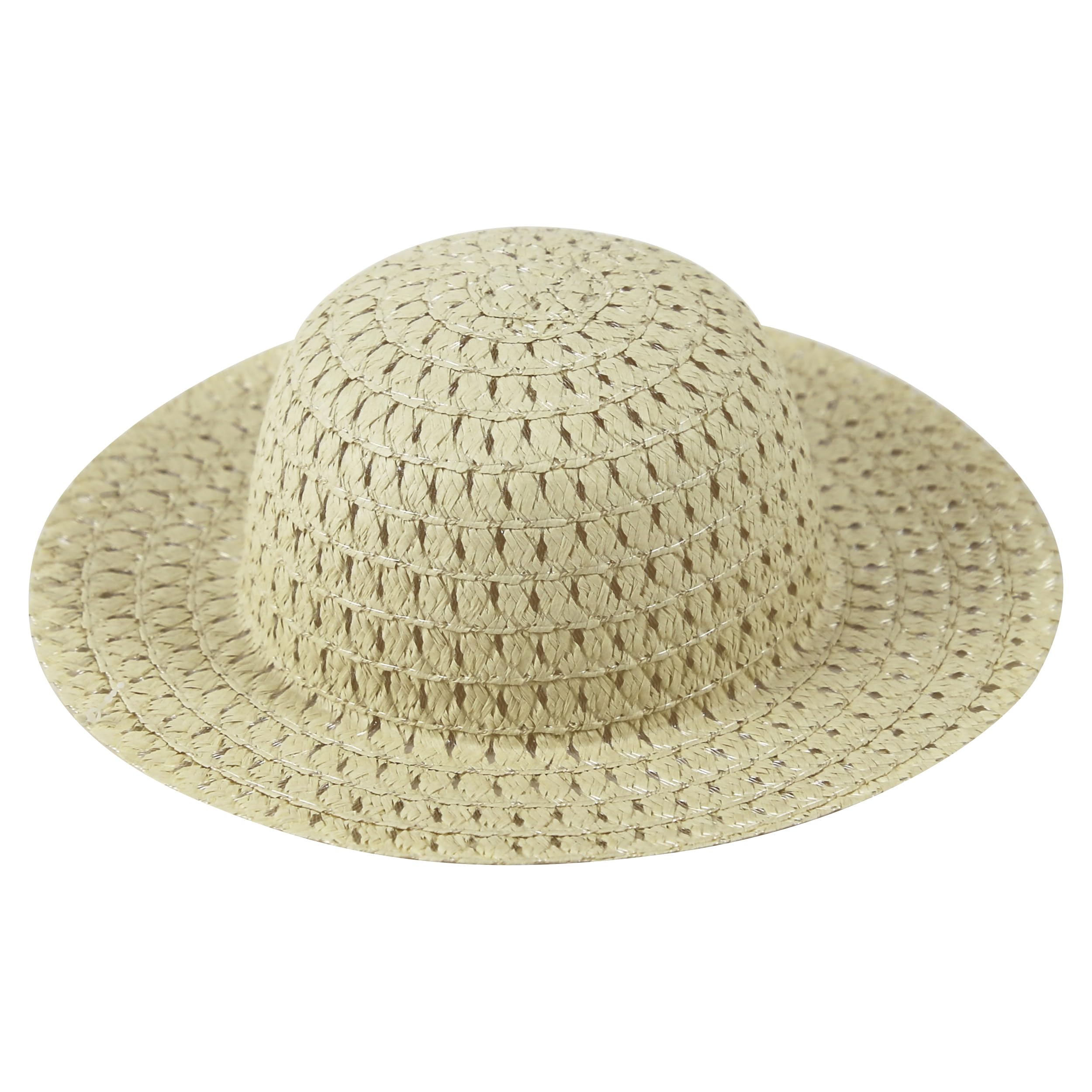 Eurowrap Children’s Easter Bonnet Plain Straw Style Hat for Decorating School Parade Craft Activity Spring Seasonal Accessory
