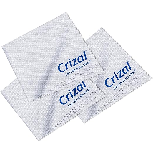 Crizal Microfiber Cleaning Cloth 3 Pack