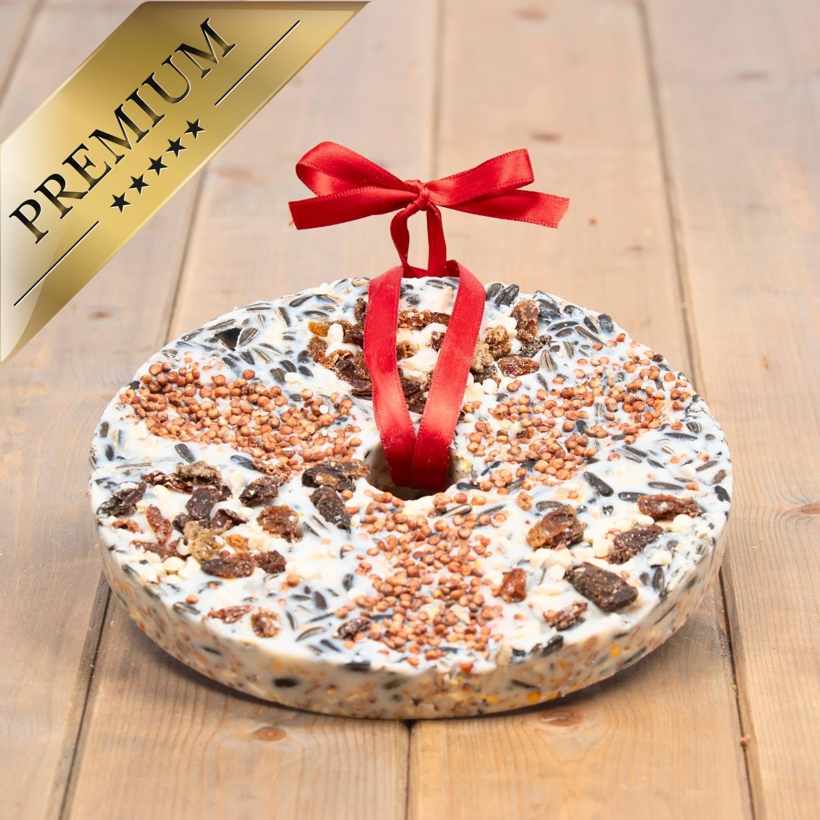 Lyra Pet® 3 x 6 STK. Vogeltaler je ca. 460 g fettreiches Vogelfutter Vögel | Energiequelle für Wildvögel im Sommer & Winter - Ideal zum Aufhängen auf Balkon & Terrasse - Nährstoffreich & dekorativ