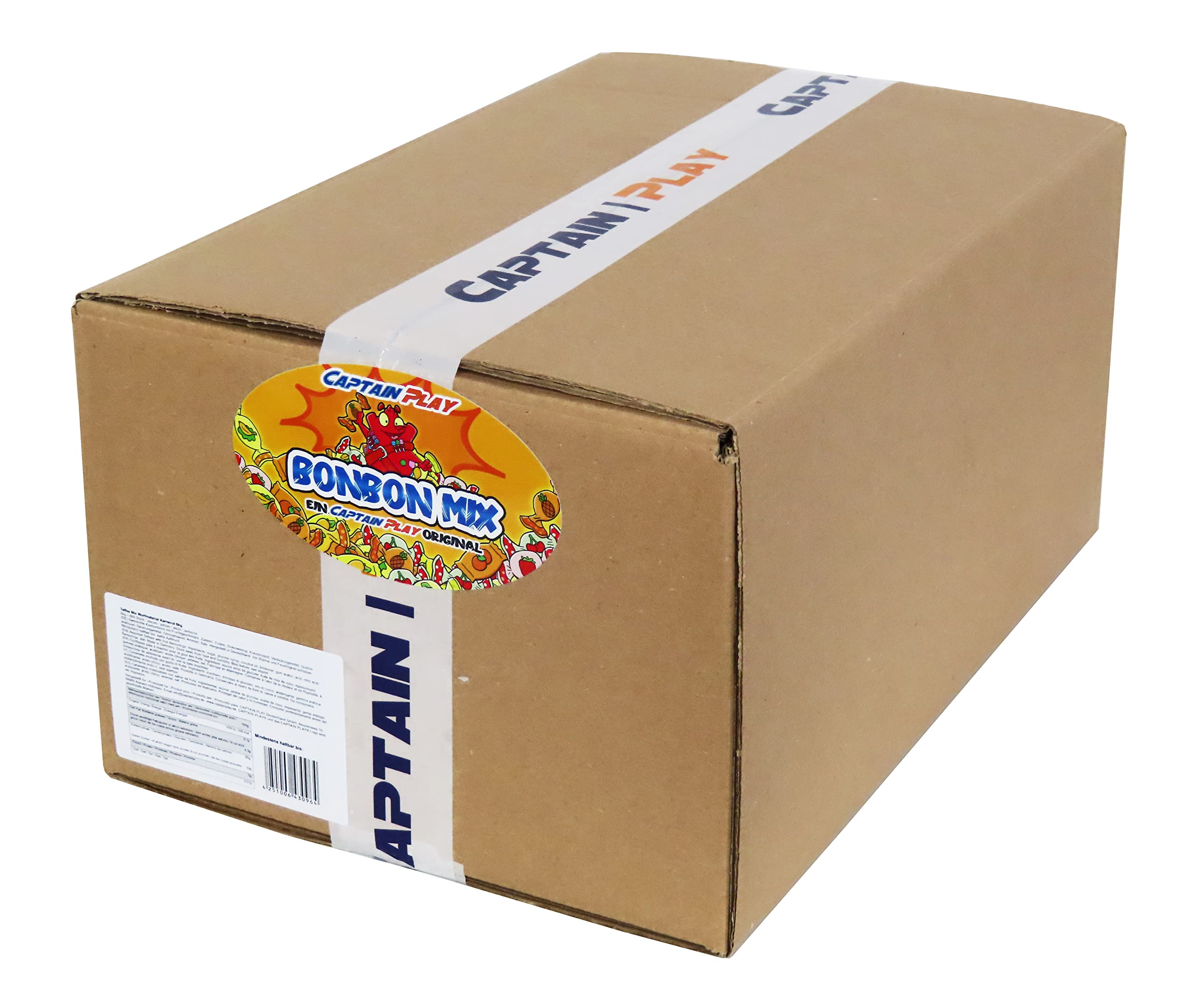CAPTAIN PLAY Toffee Mix, 6 kg de Caramelos, Caramelos de Halloween, Caramelos surtidos de 880 caramelos en paquete individual