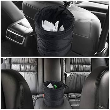 Cestino Auto Pieghevole - Pattumiera Da 16x16x20 Cm Con Fodera Impermeabile, Per Viaggi E Quotidiano