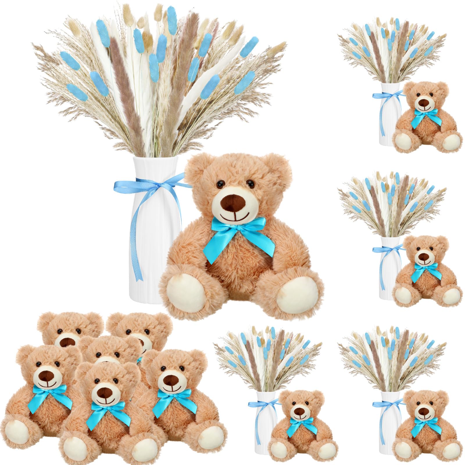 Amazon.com: Relaxgiant 6 Sets 123 Pcs Bear Baby Shower Table