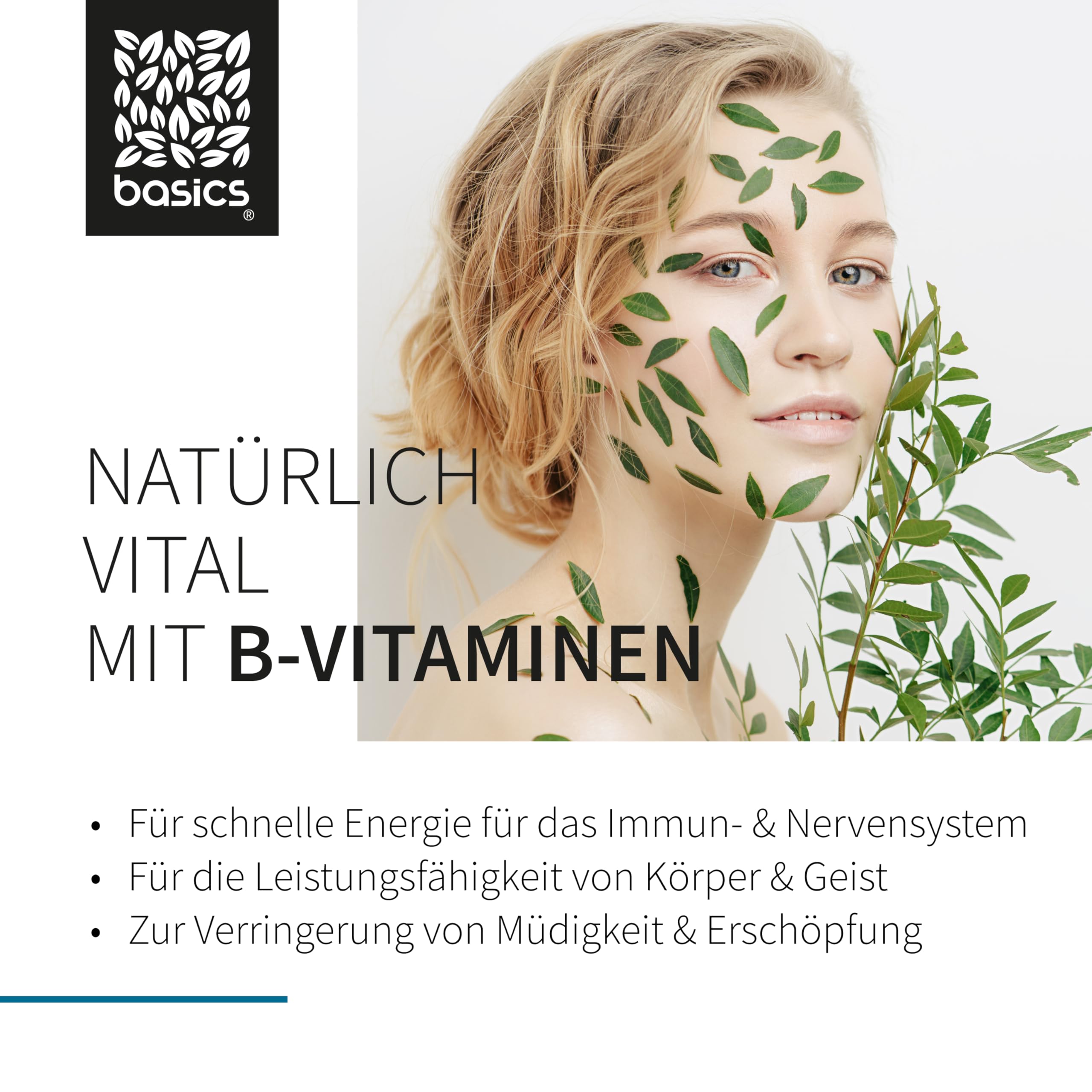 basics B12 + B-Komplex mit allen 8 B-Vitaminen - Hochdosiert mit 500mcg Vitamin B12 - für mehr Energie und Unterstützung des Nervensystems - 30 Trinkflaschen - 10ml pro Tagesdosis – Vegan - 4er Pack