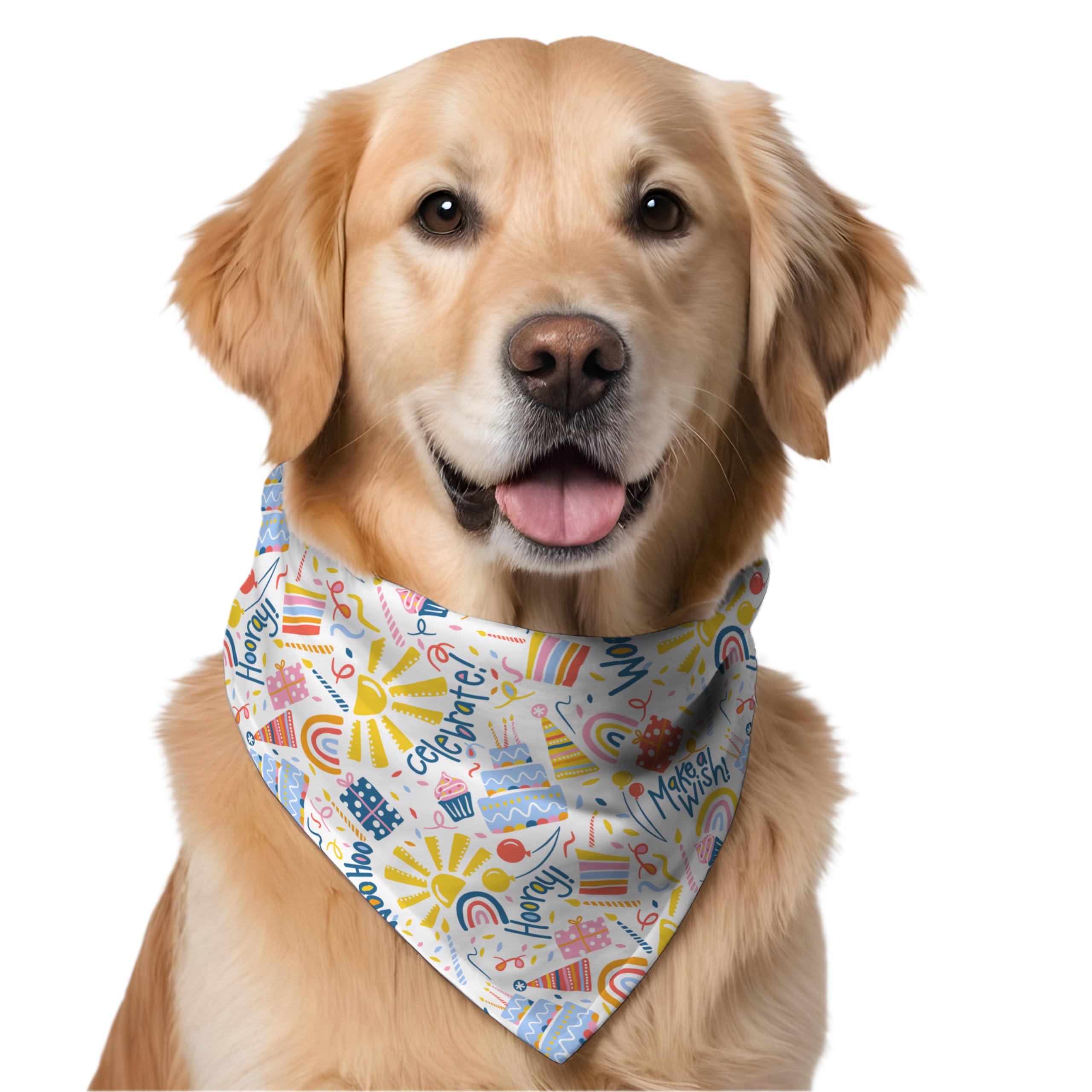 W Brings Stunning Birthday Celebration Dog Bandana | This Stunning Gorgeous Dog Bandana Scarf is Perfect for Your Dog’s Birthday Celebration. One Size Fits All. (B0CT5Q3561) Amazon Price History, Amazon Price Tracker