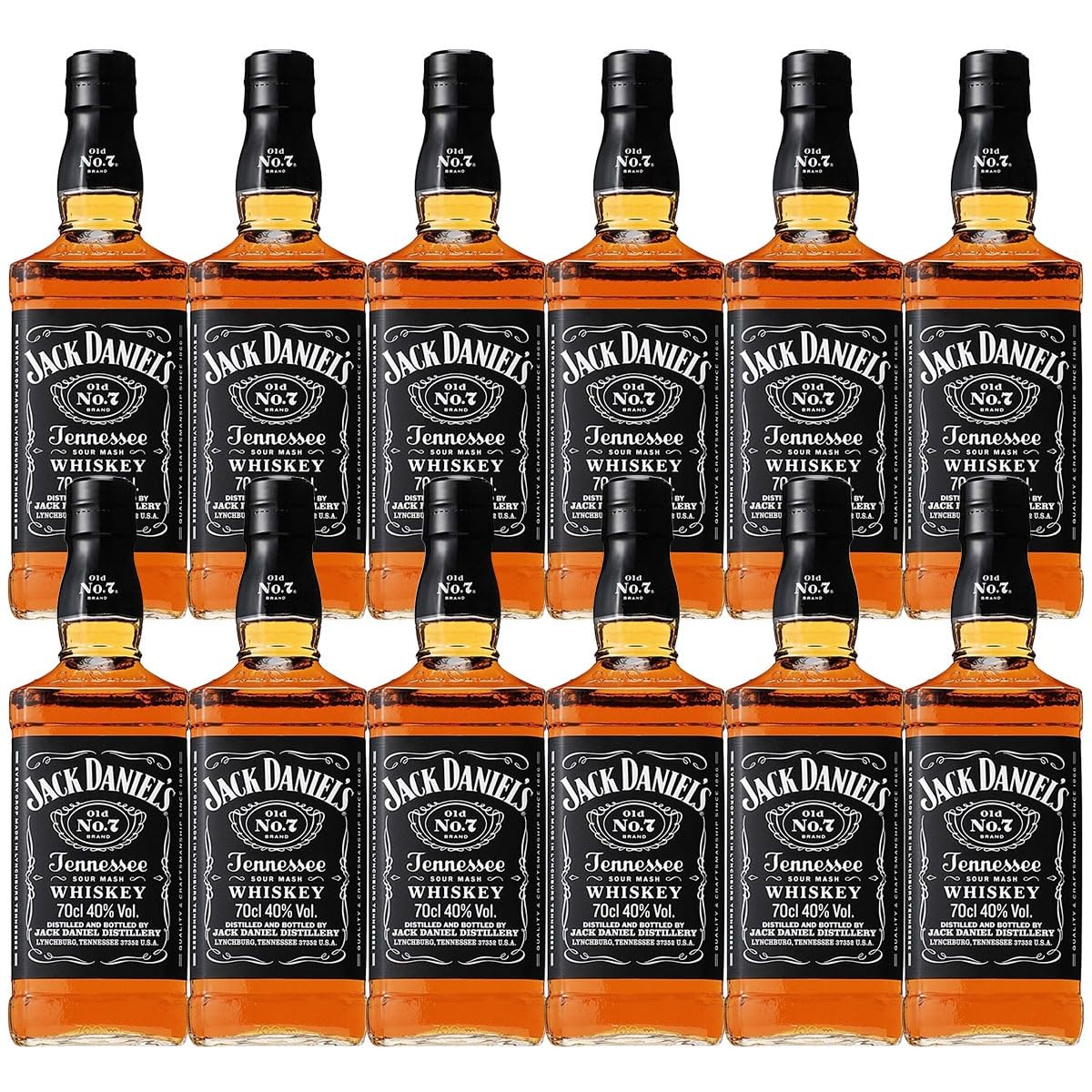 Amazon.co.jp: ジャックダニエル ブラック 正規 40度 700ml×12本