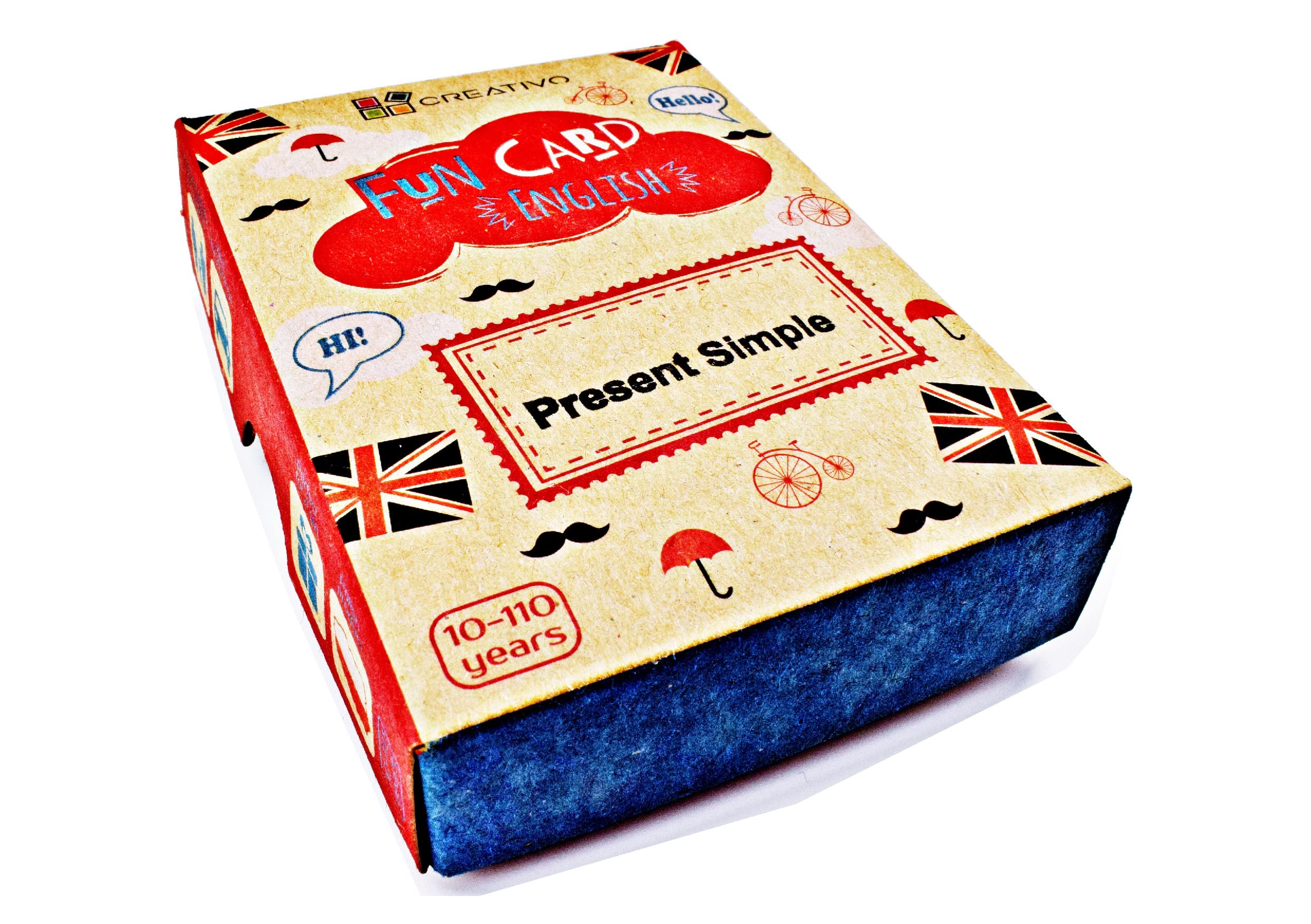 Fun Card English Present Simple (Grammar and Vocabulary Flashcards + Exciting Game)
