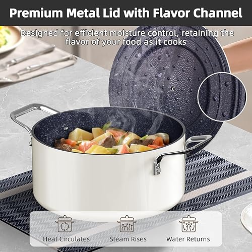 Miniatura 4 de Nuwave Lux - Juego de utensilios de cocina ligeros, 13 piezas, sin PFAS, revestimiento de cerámica antiadherente Duralon G10, asas que no se