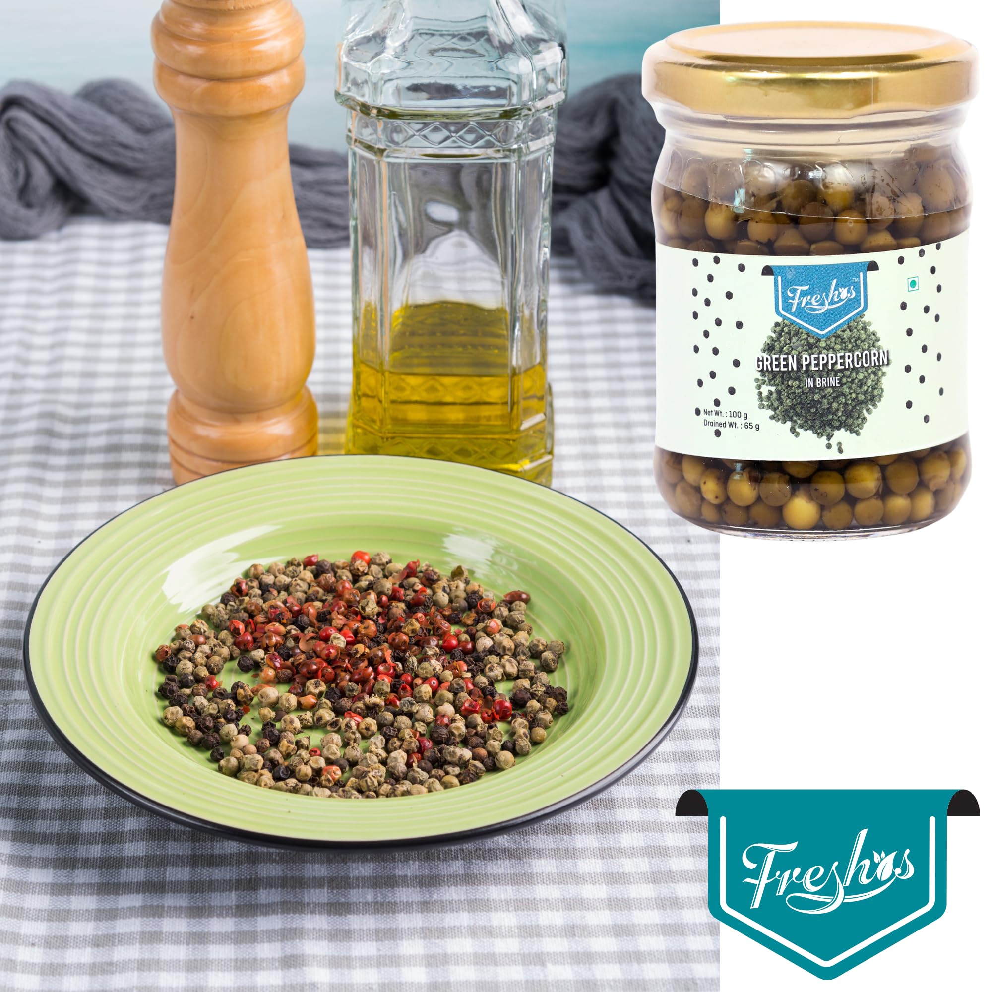 Freshos Green Peppercorns 100g – Aromatic & Flavorful Spice for Cooking - Image 4 thumbnail