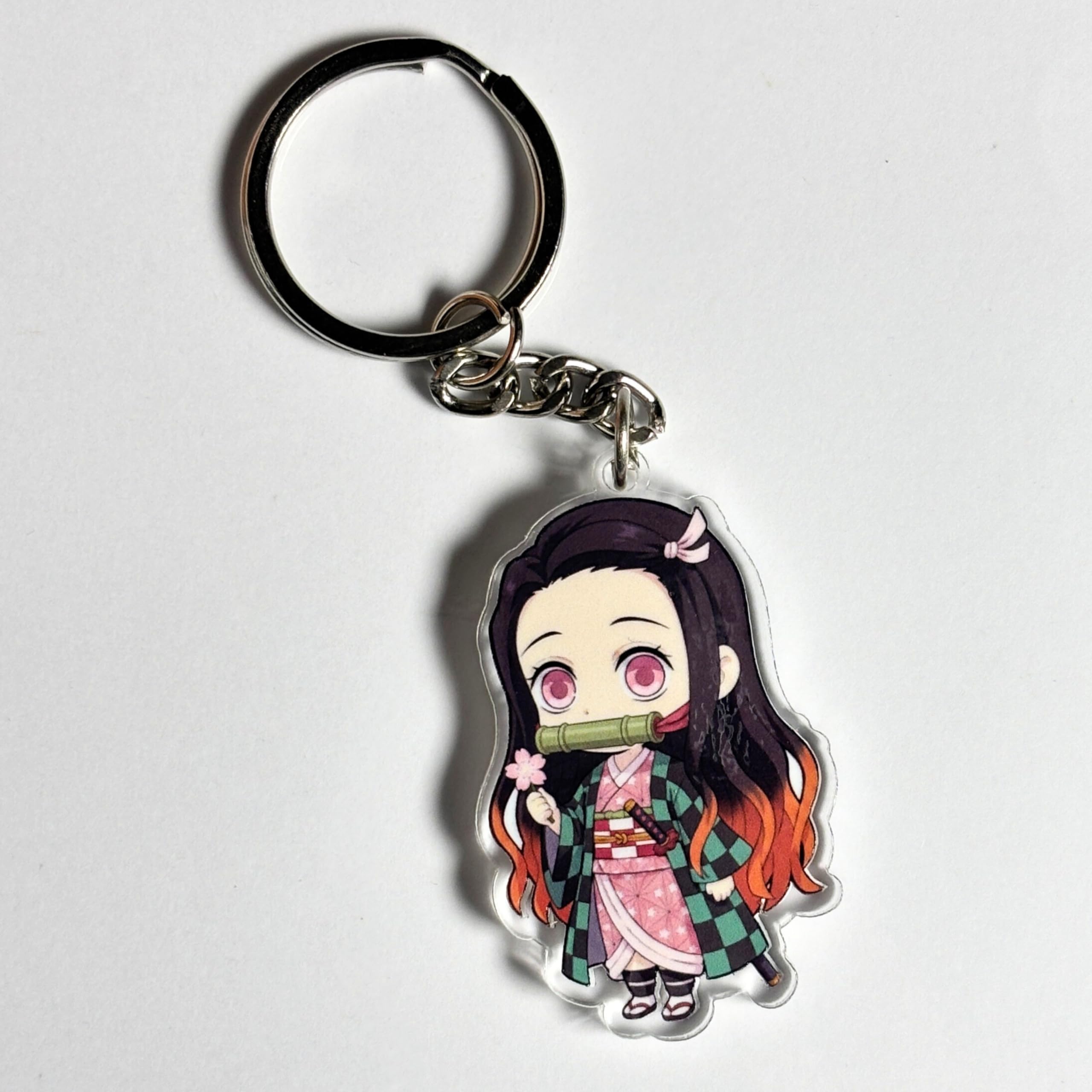 Nezuko Kamado Chibi Acrylic Keychain | Compatible with Demon Slayer Anime | Cute Anime Charm for Keys, Bag, Backpack | Otaku Gift-image-26