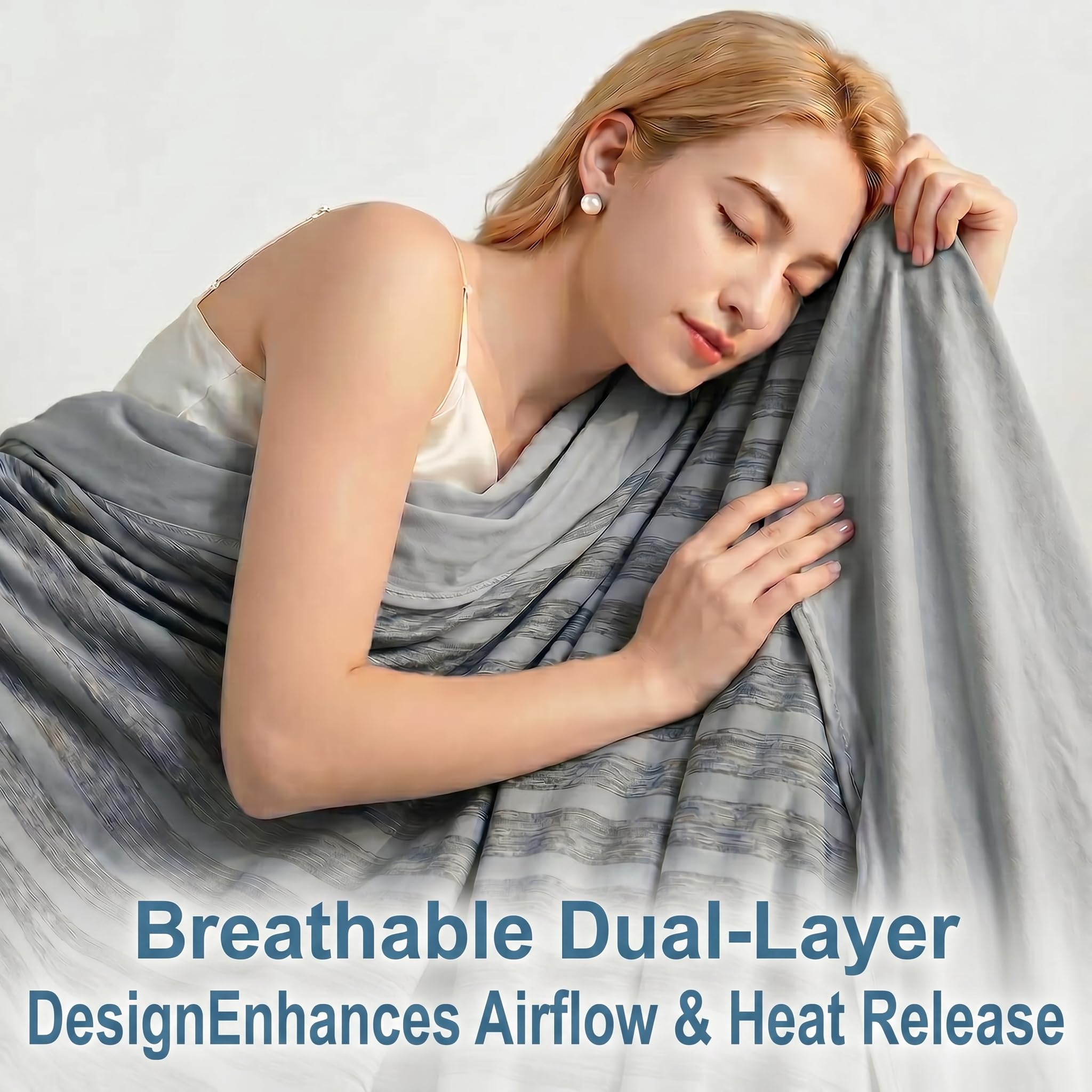Guohaoi Cooling Throw Blanket for Hot Sleepers,Arc-Chill Q-Max