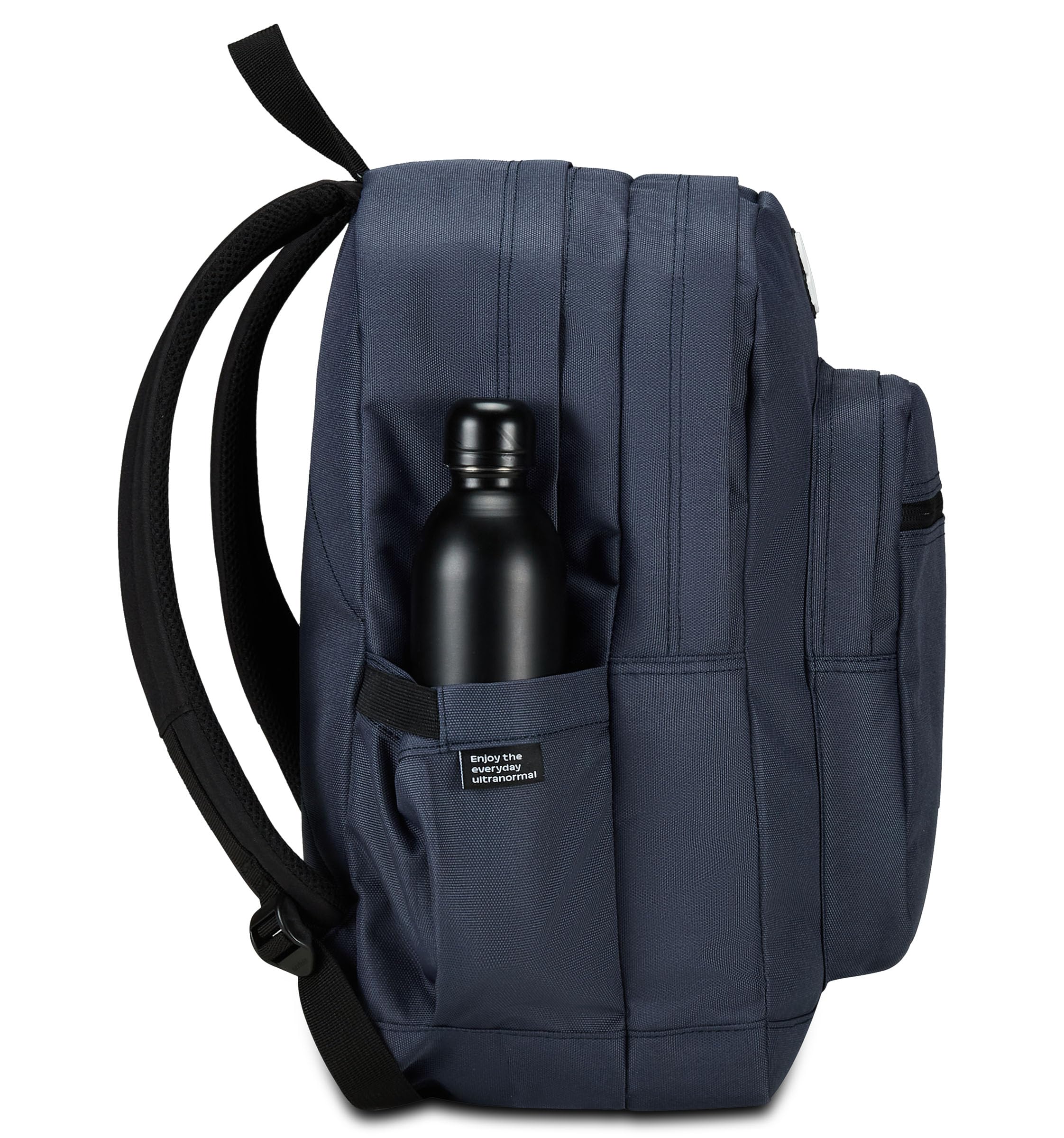 Invicta Zaino Scuola Jelek Plain Blu - Doppio Scomparto Super Capiente Con Tasca Porta PC o Tablet, Porta Borraccia e Organizer - Per Medie, Superiori e Viaggio, Ragazza