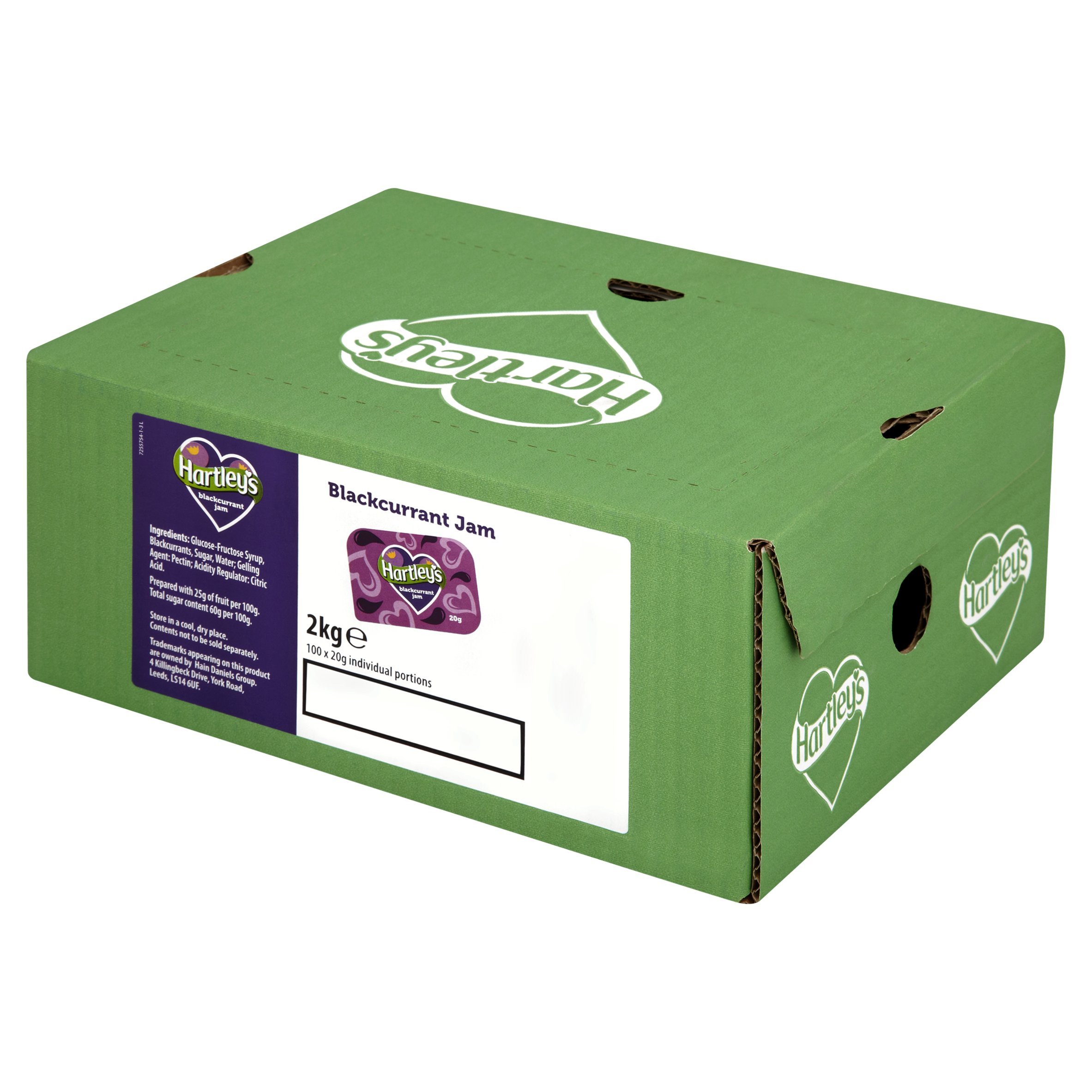 Hartley's Blackcurrant Jam Portion, 100 x 20g