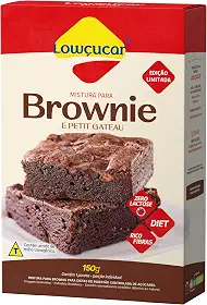 Lowçucar Mistura para Brownie e Petit Gateau Zero Lactose 150g
