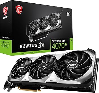 GeForce RTX™ 4070 Ti VENTUS 3X 12G OC MSI Gaming RTX 4070 Ti Super 16G Ventus 2X OC Graphics Card