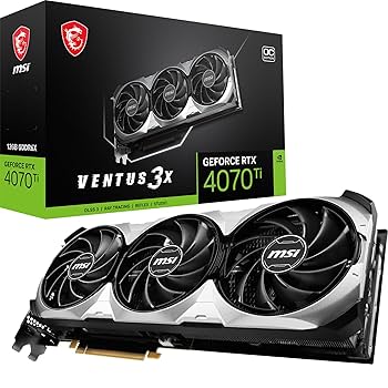 グラフィックボード・グラボ・ビデオカード MSI GeForce RTX 4070 Ti VENTUS 3X OC Amazon | MSI GeForce RTX 4070 Ti Ventus 3X 12G OC ゲーミング