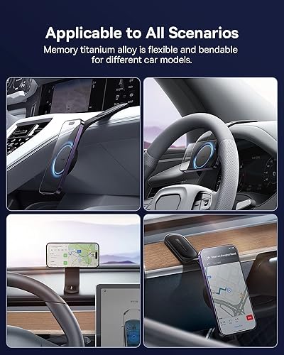 Miniatura 8 de Aspiradora de mano inalámbrica 12000Pa para coche y soporte de teléfono para coche Magsafe