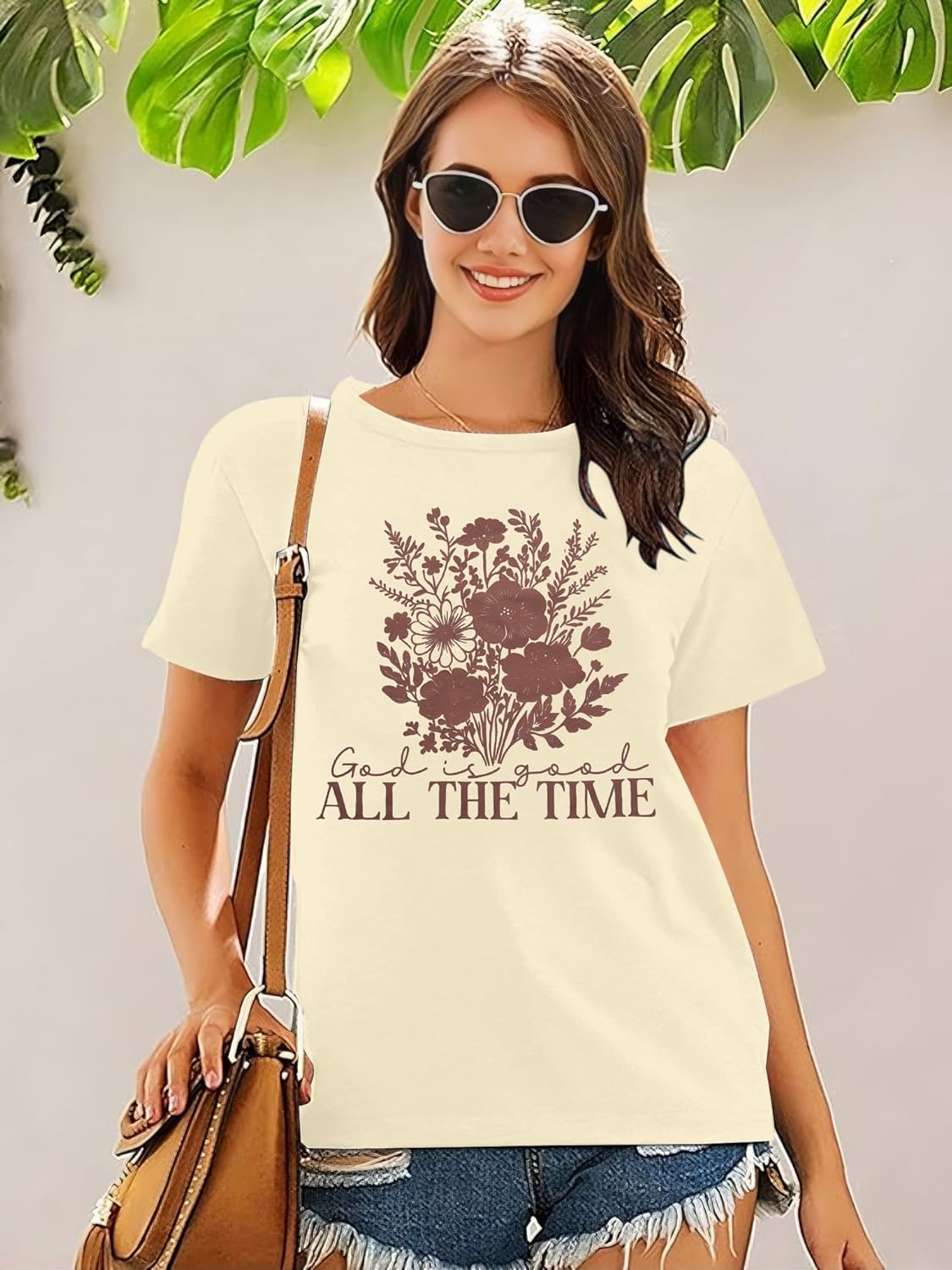Christian Shirts for Women Vintage Bible Verse Boho Wildflowers T Shirts Floral Graphic Tees Religious Crewneck Tee Tops - Image 3