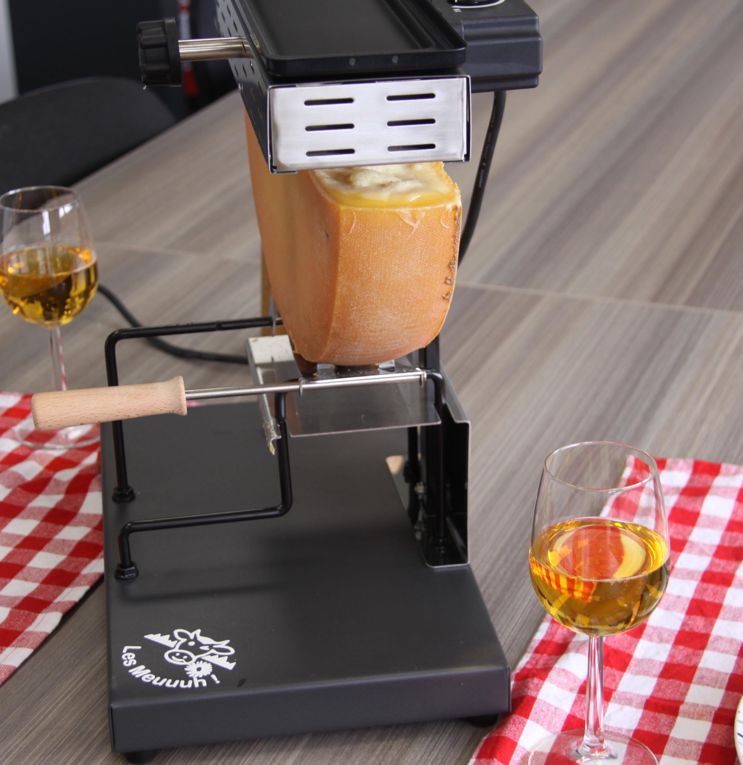 Macchina Per Raclette - Little Balance - Mezza Ruota Savoyarde - 850 W - 6 Persone - Design Meuuuh / Acciaio Inossidabile