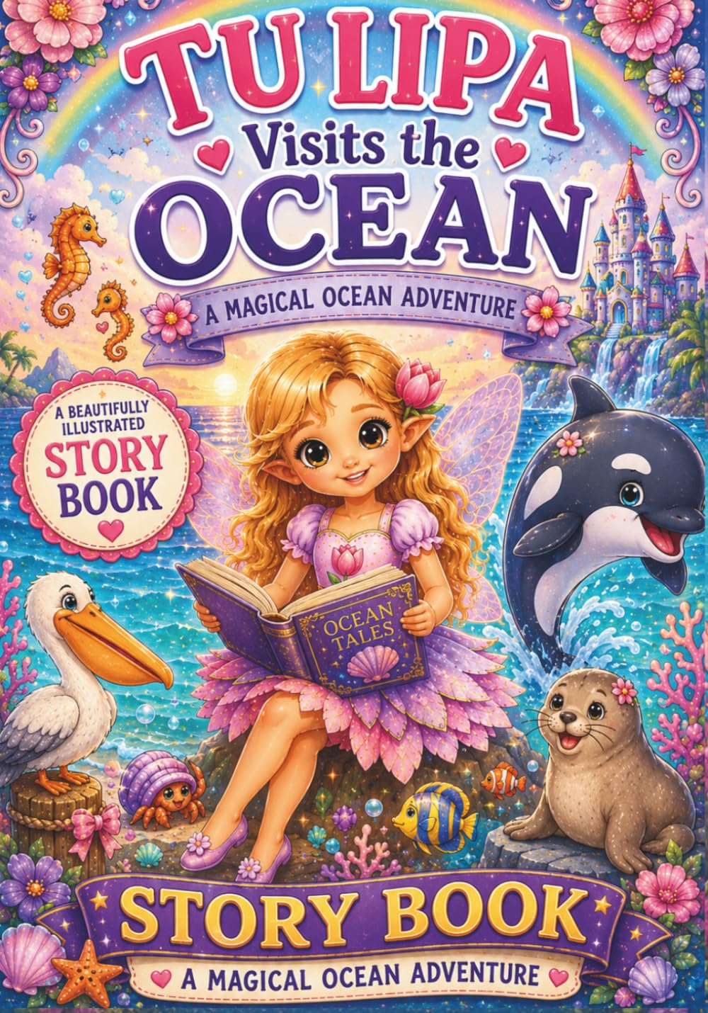 Tulipa Visits the Ocean Storybook; A Captivating Fairy Marine Animals Reading Picture Book for Kids (The Tulipa Fairy Princess Adventure Series)
