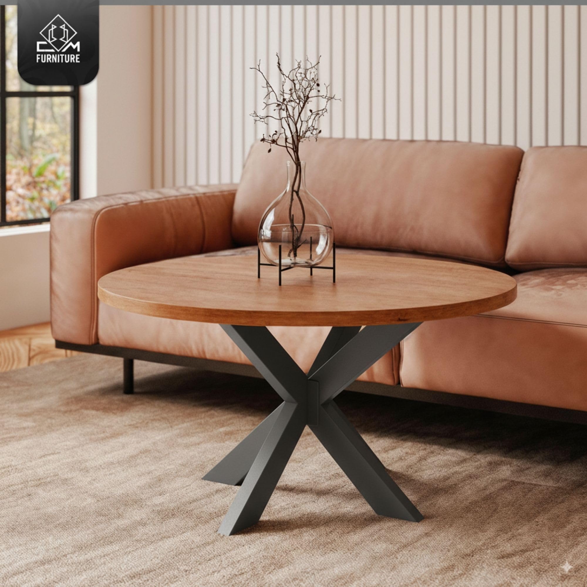 CM Furniture Couchtisch Gestell Tischbeine Tischgestell Hoch 43 cm