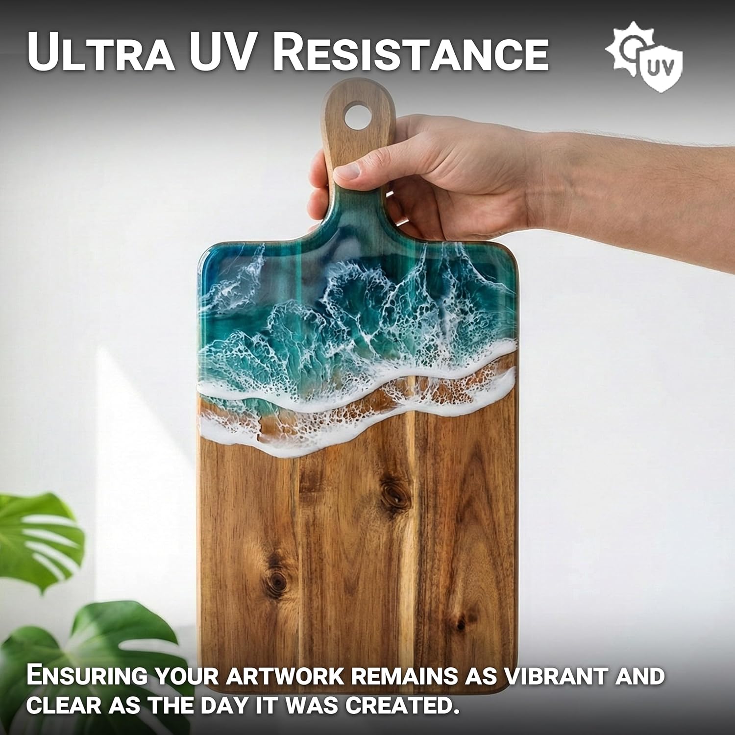 Epoxy Resin 2 Gallon - Crystal Clear, Anti Yellowing, Bubble Free Art Resin Epoxy for Art, Craft, Casting, and Small DIY Projects