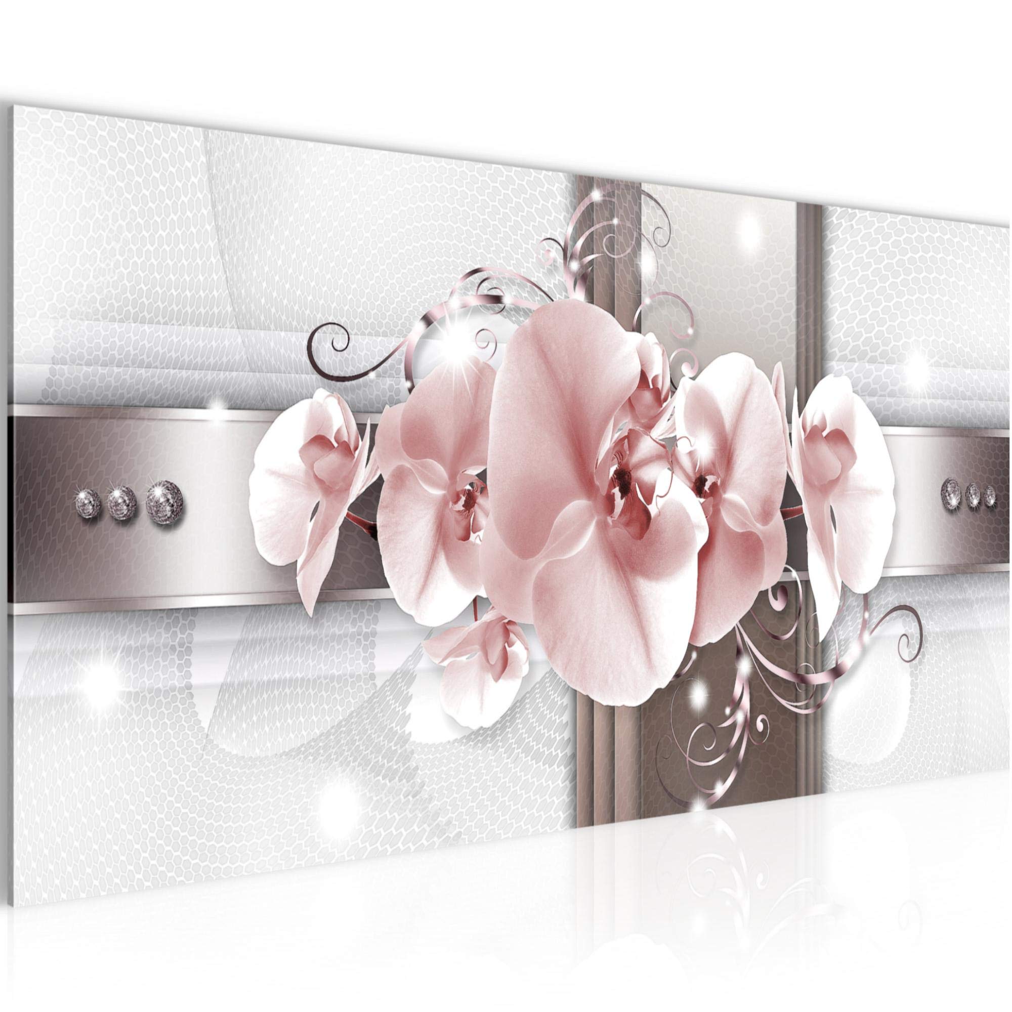 Quadri Moderni Fiori Gigli 1 Pezzo Tela Non Tessuta Soggiorno Corridoio Astratto Rosso 008612c